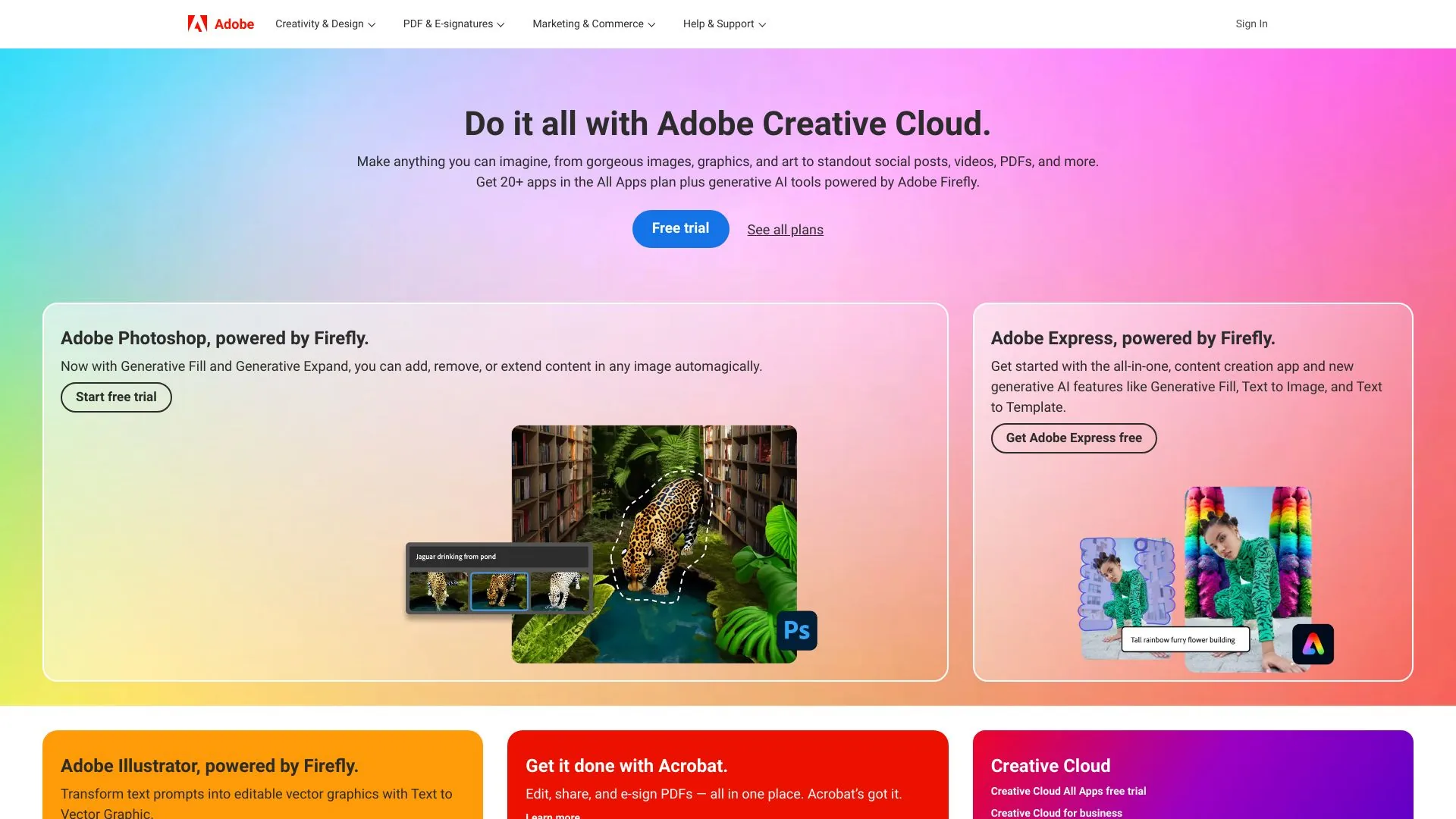 Adobe screenshot