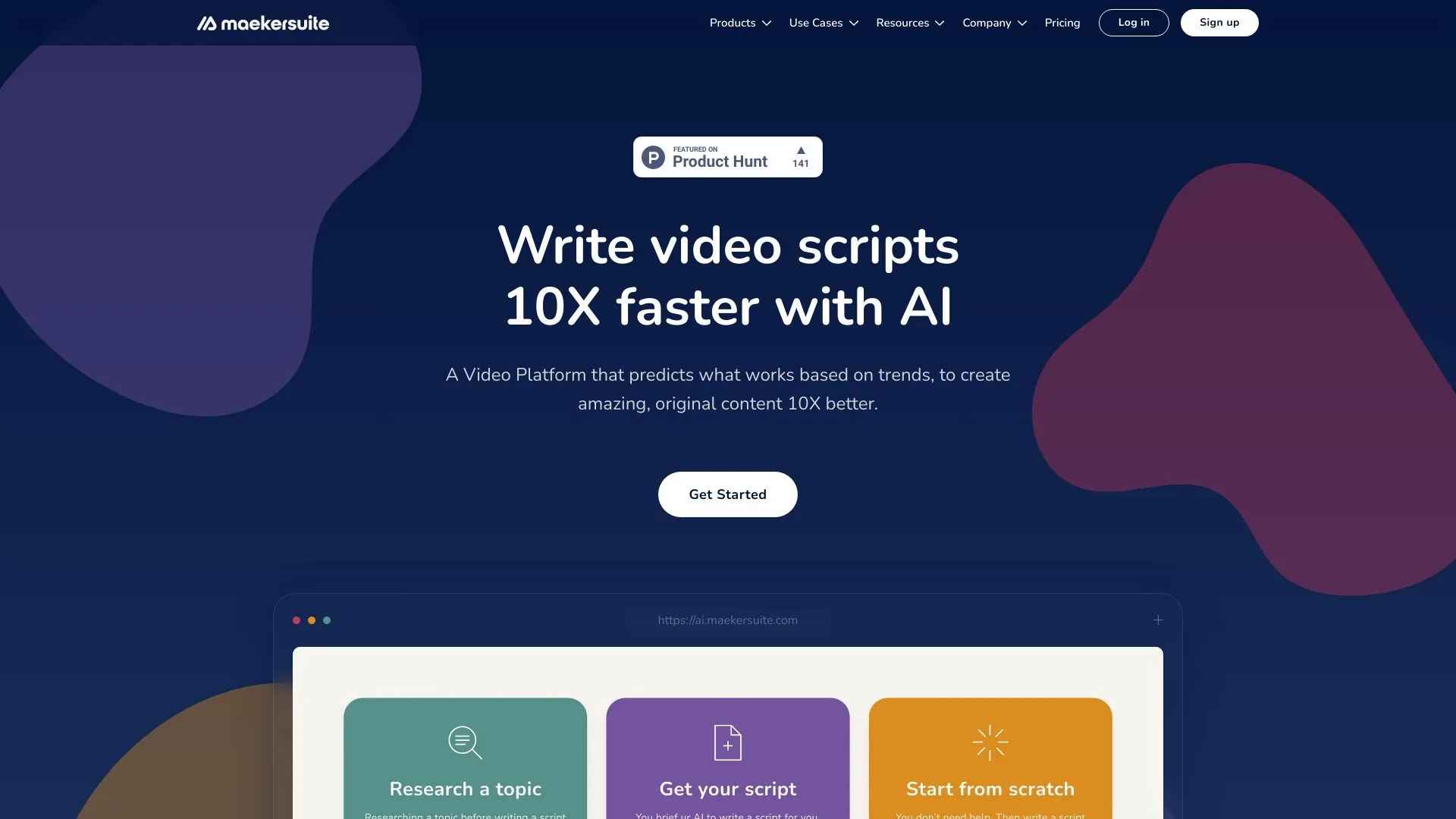 Maekersuite screenshot