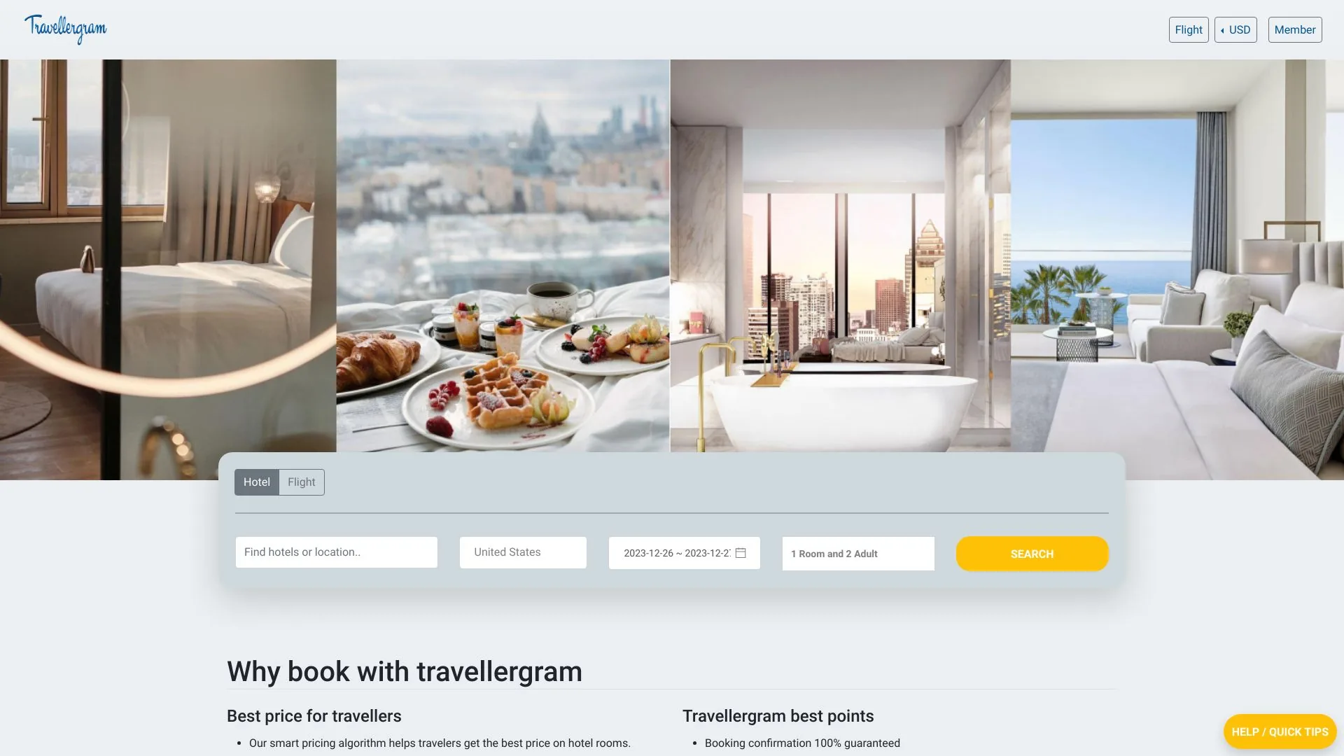 Travellergram screenshot