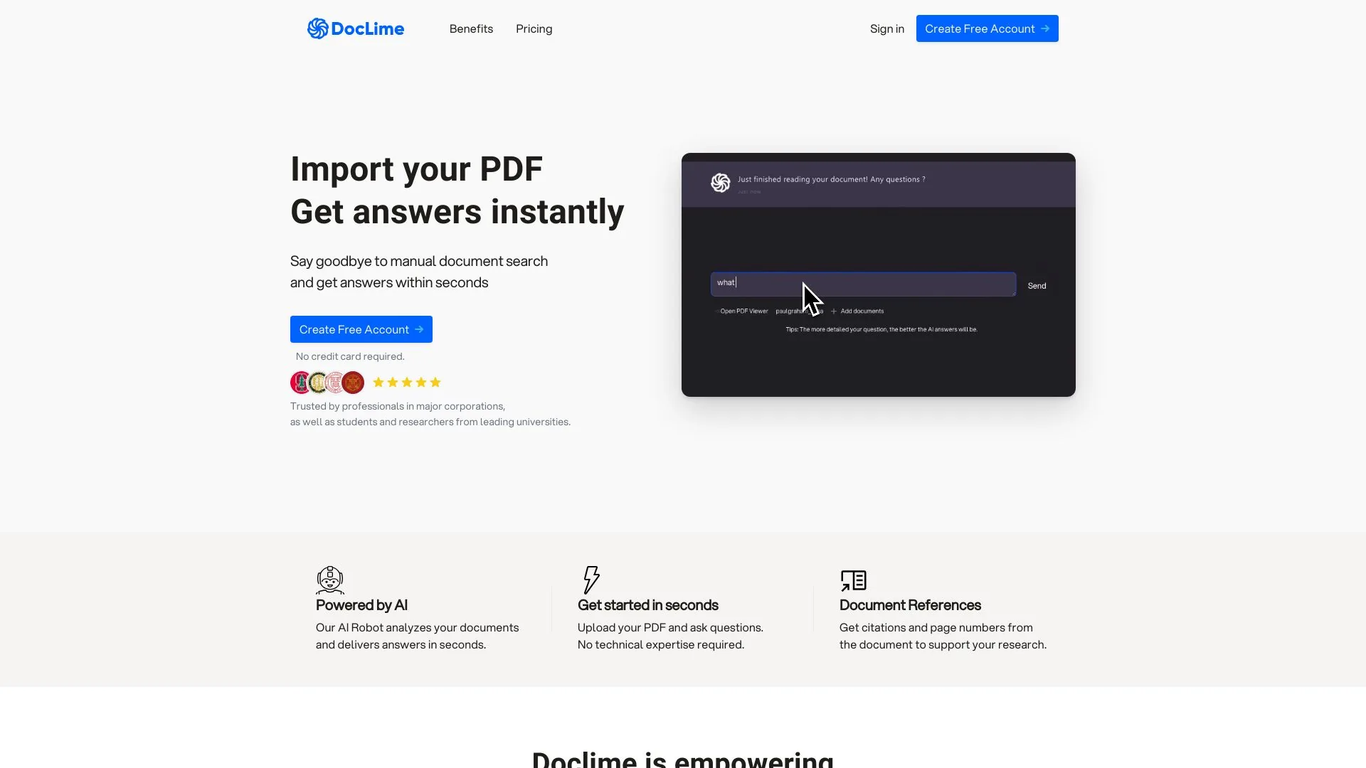 Doclime screenshot