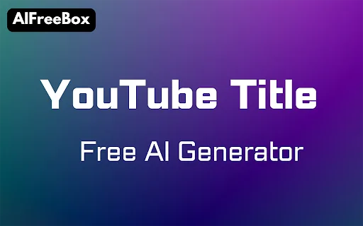 AI YouTube Title Generator screenshot