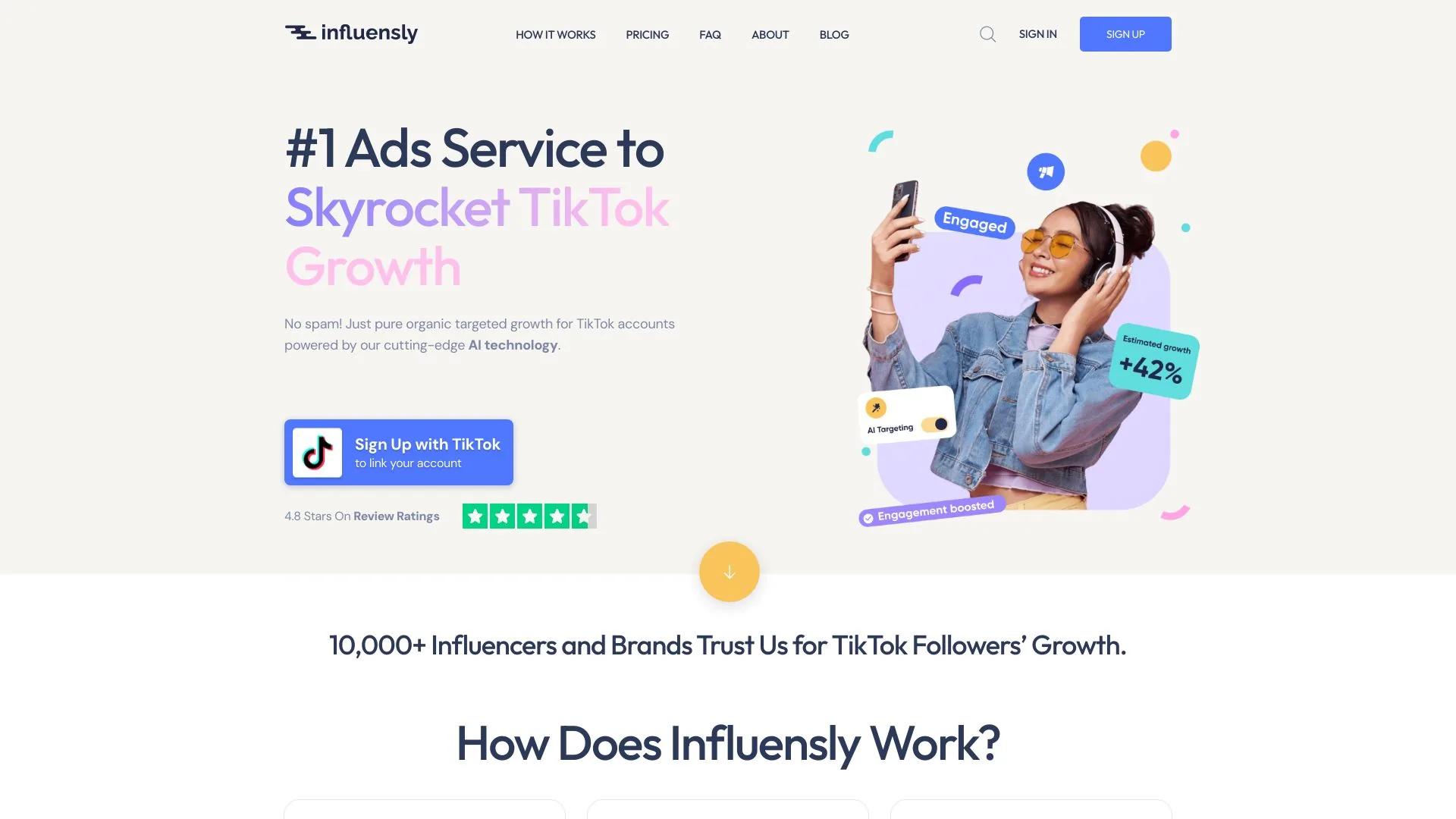 Influensly screenshot