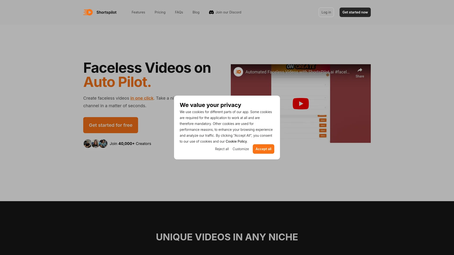 Shortspilot screenshot