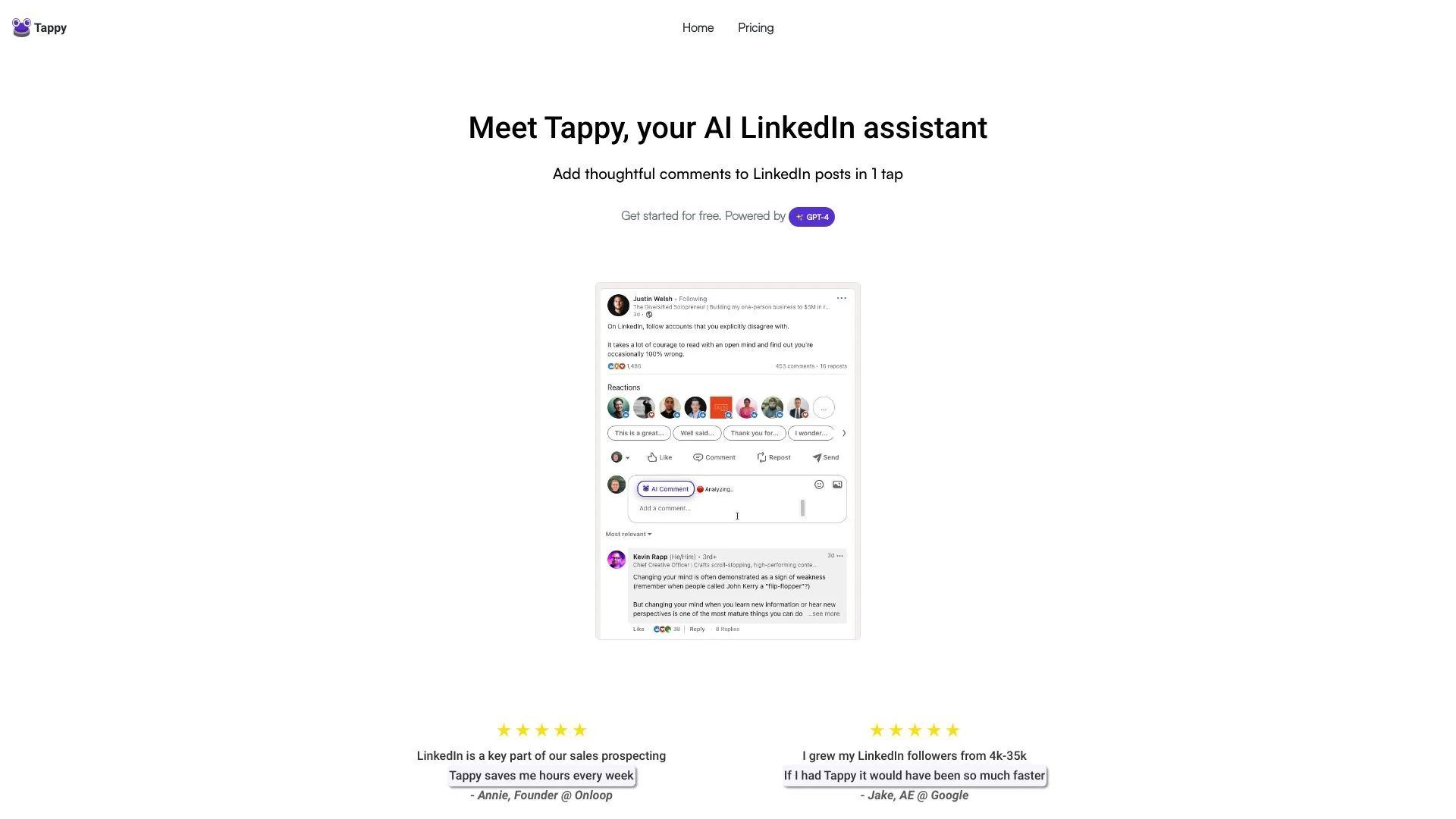 Tappy screenshot