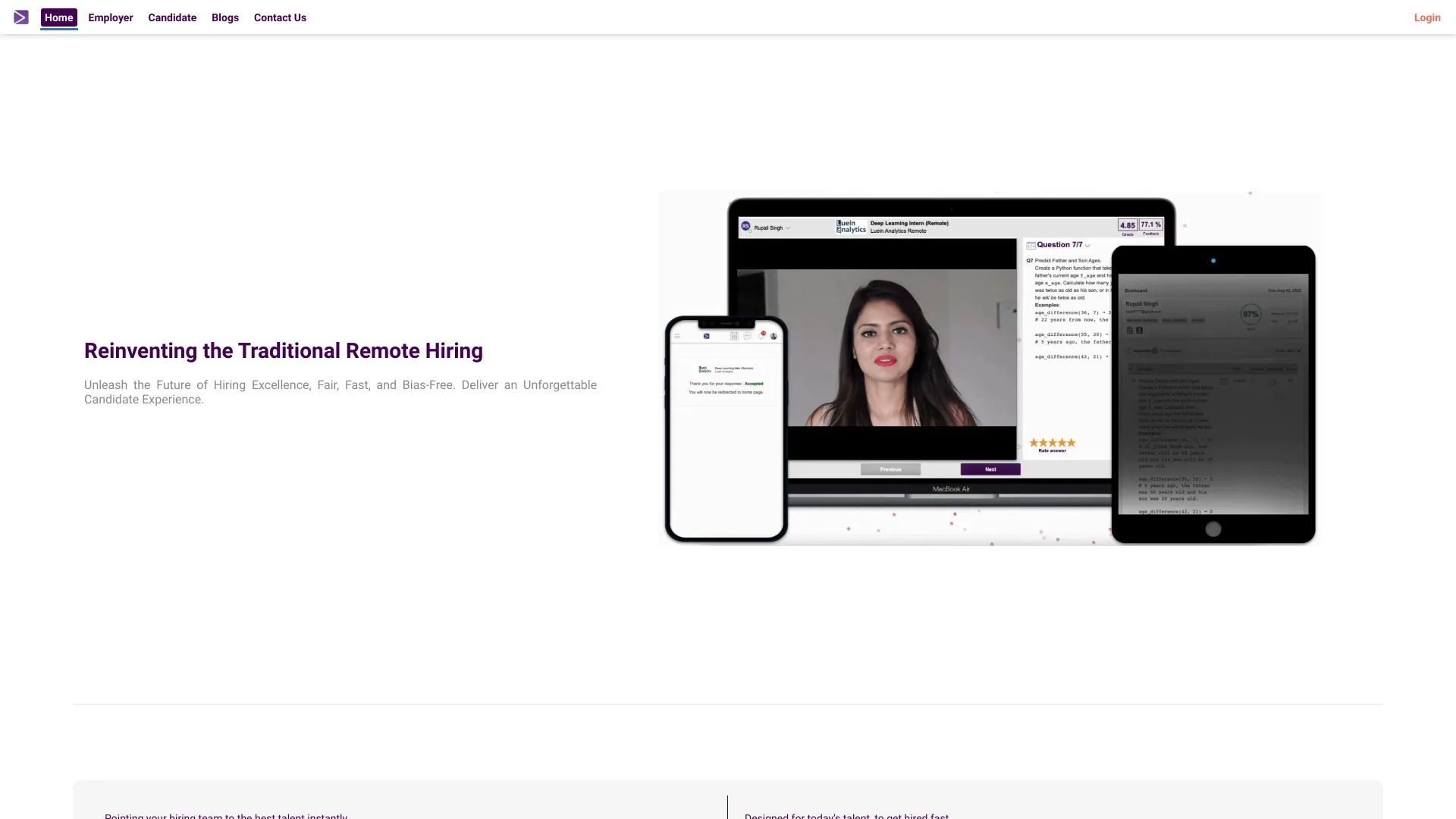 LueinHire.com screenshot