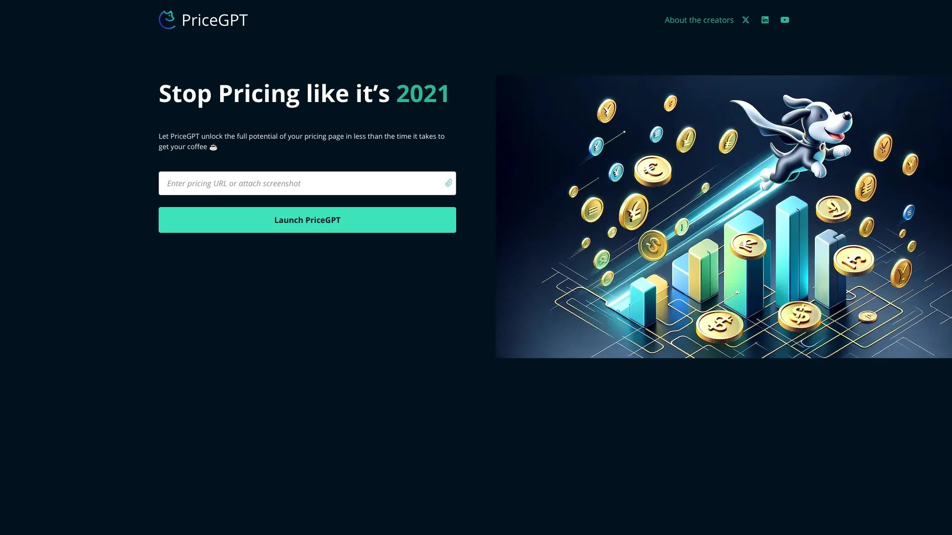 PriceGPT screenshot