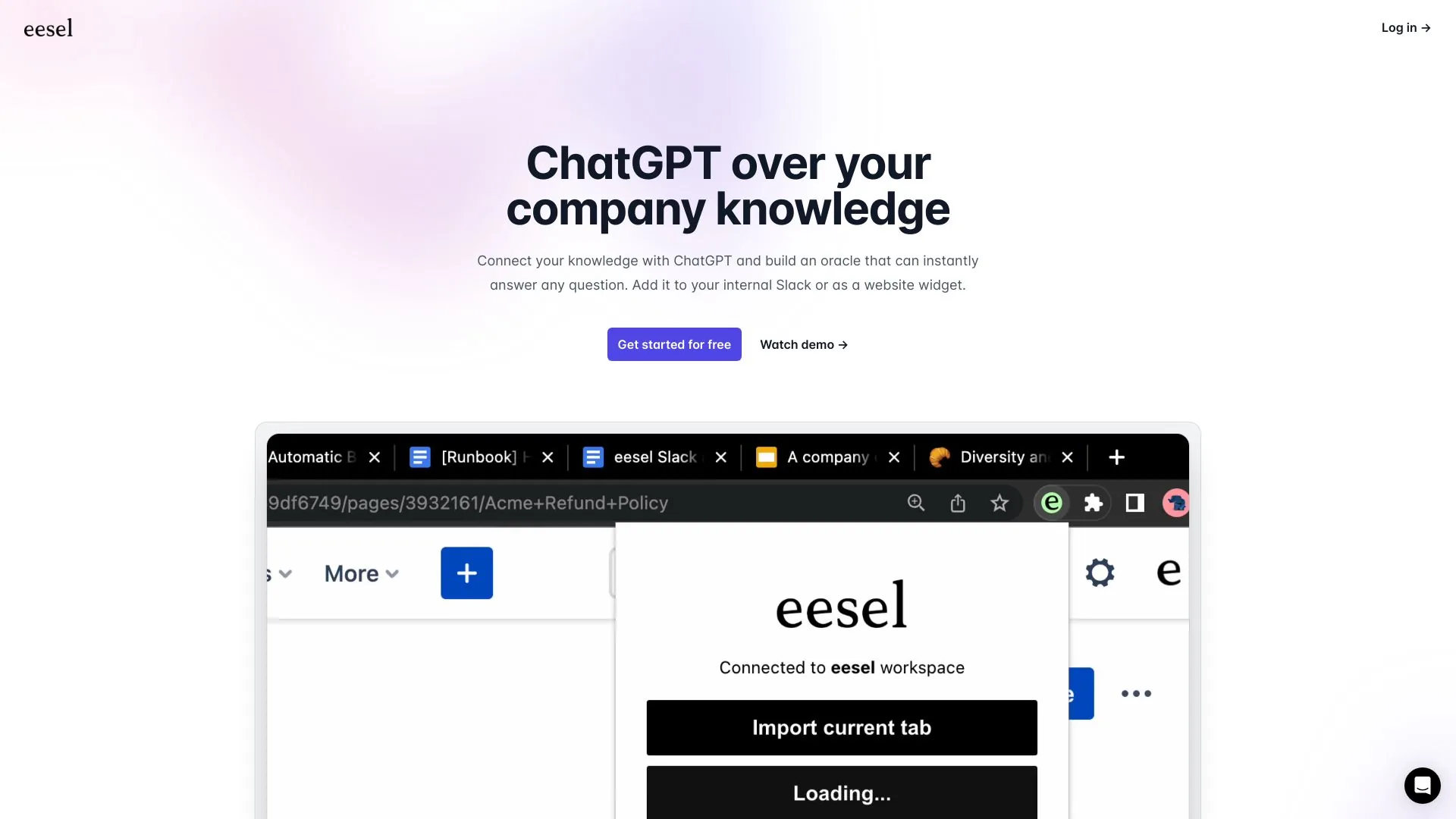 eesel.ai screenshot
