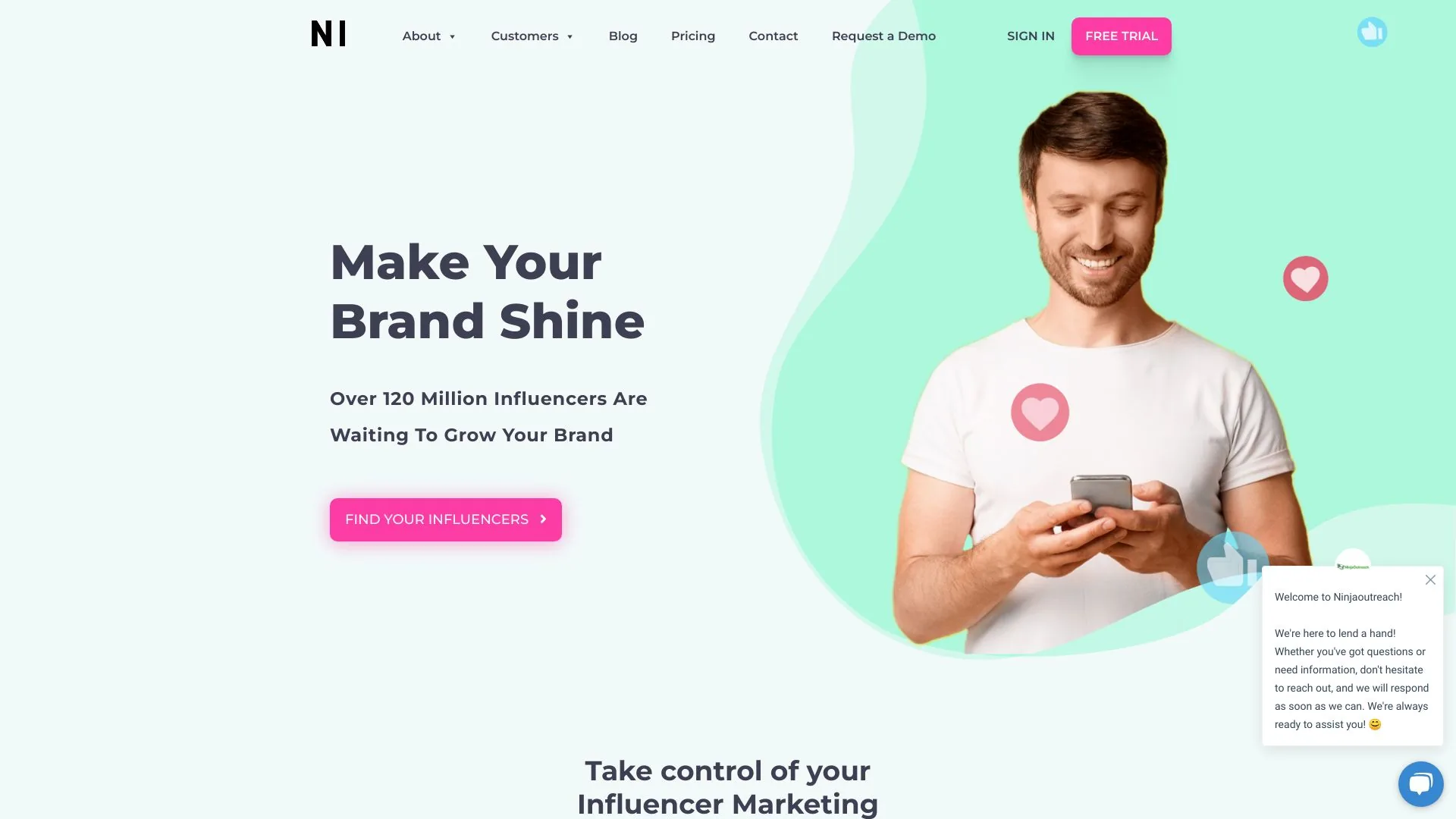 NinjaInfluence screenshot