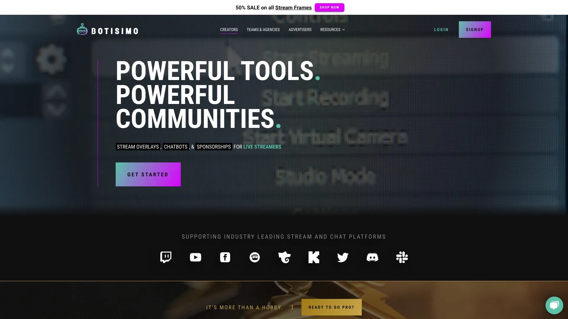 Botisimo screenshot