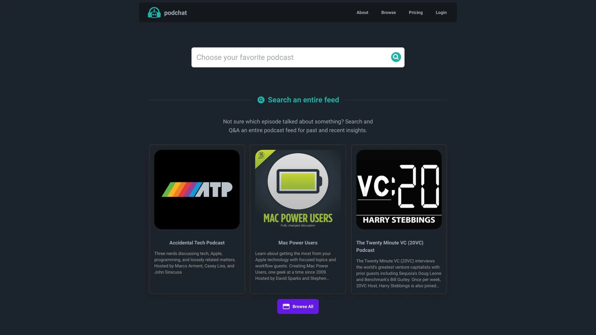 Podchat screenshot