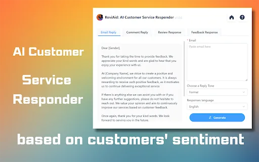 AI Response Generator screenshot