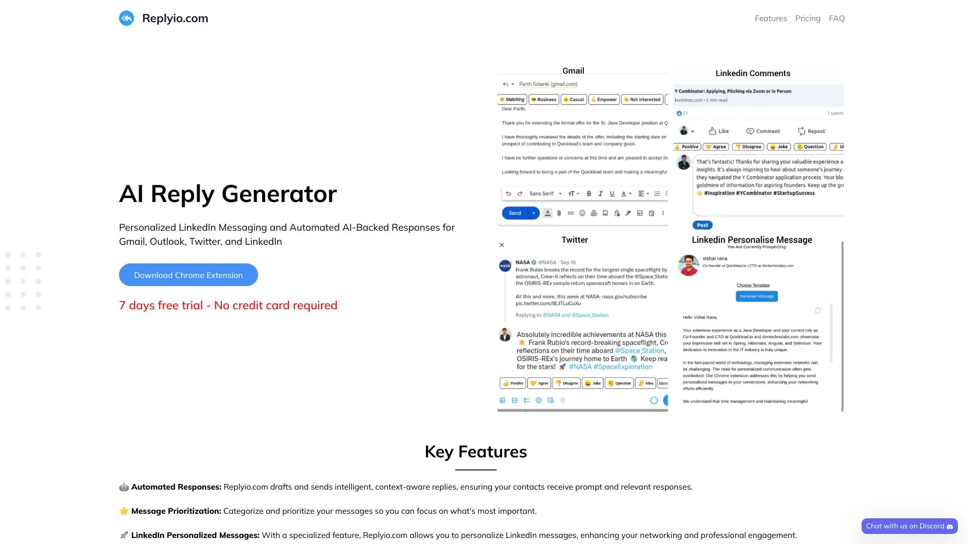 Replyio.com screenshot