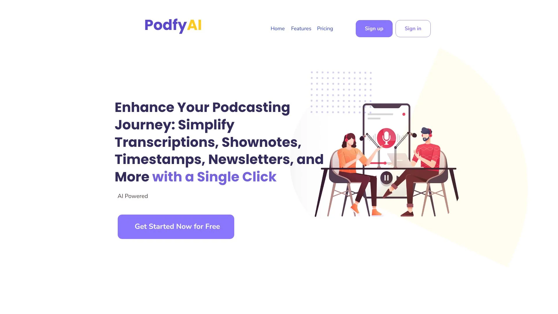 Podfy AI screenshot