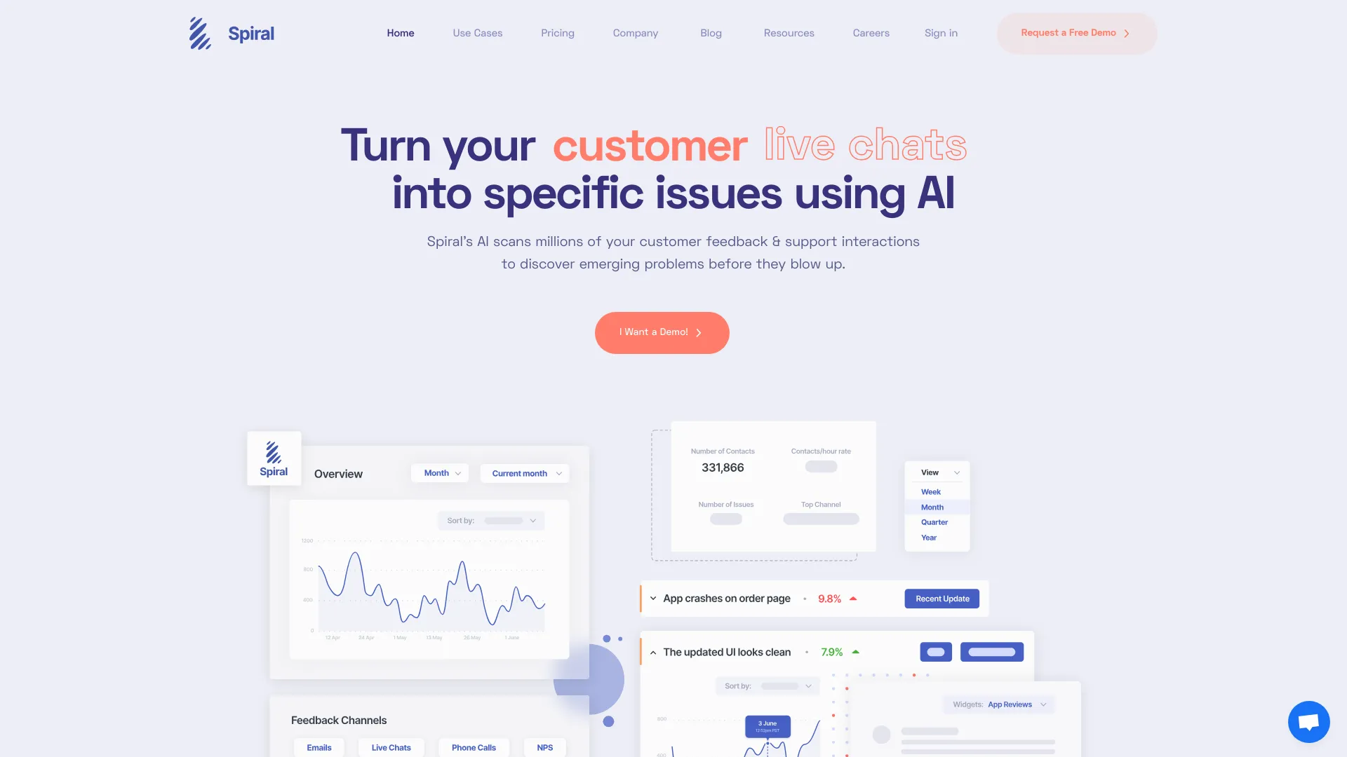 Spiral: Better Customer Issue Detection Powered by AI screenshot