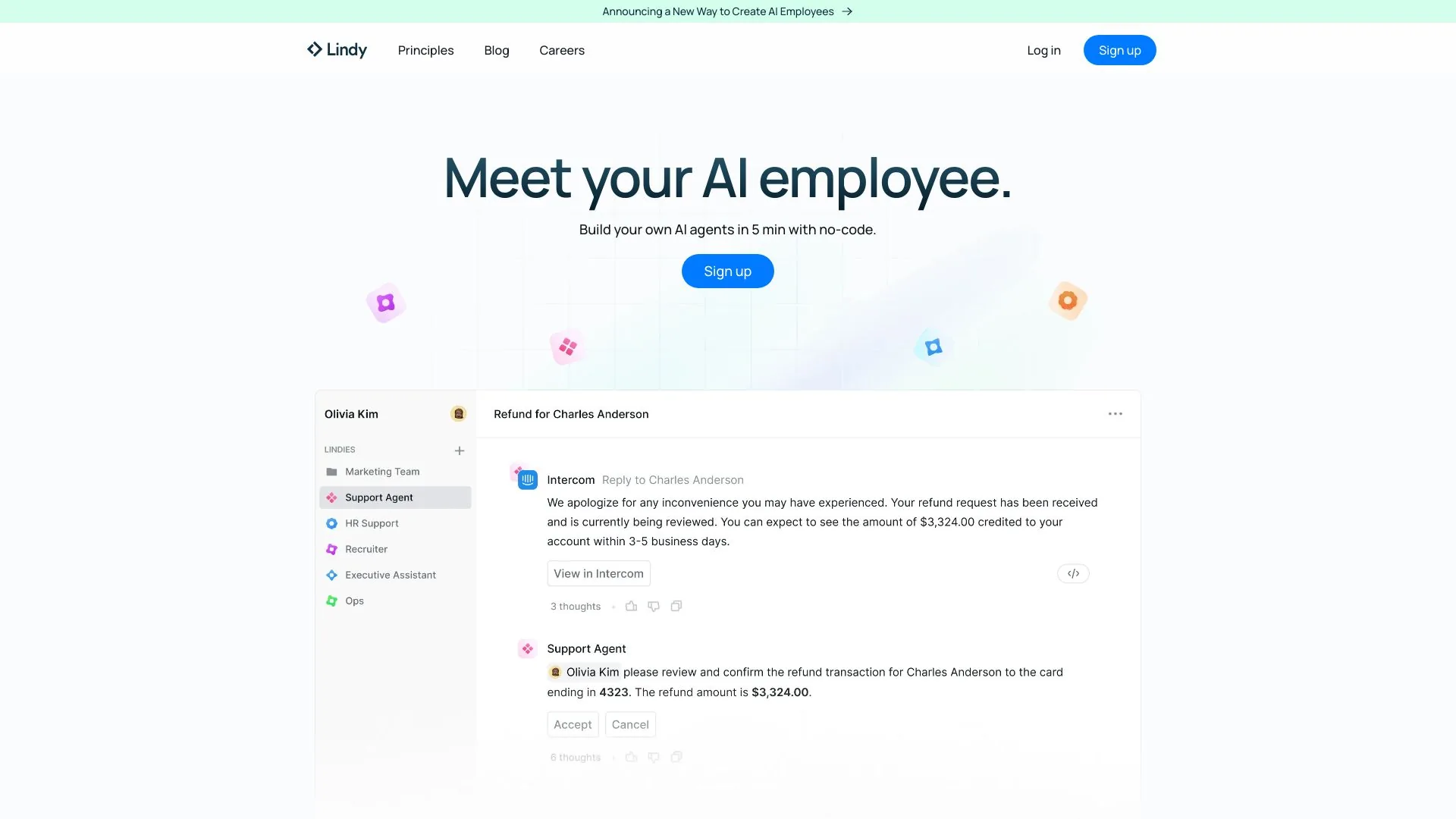 Lindy.ai screenshot