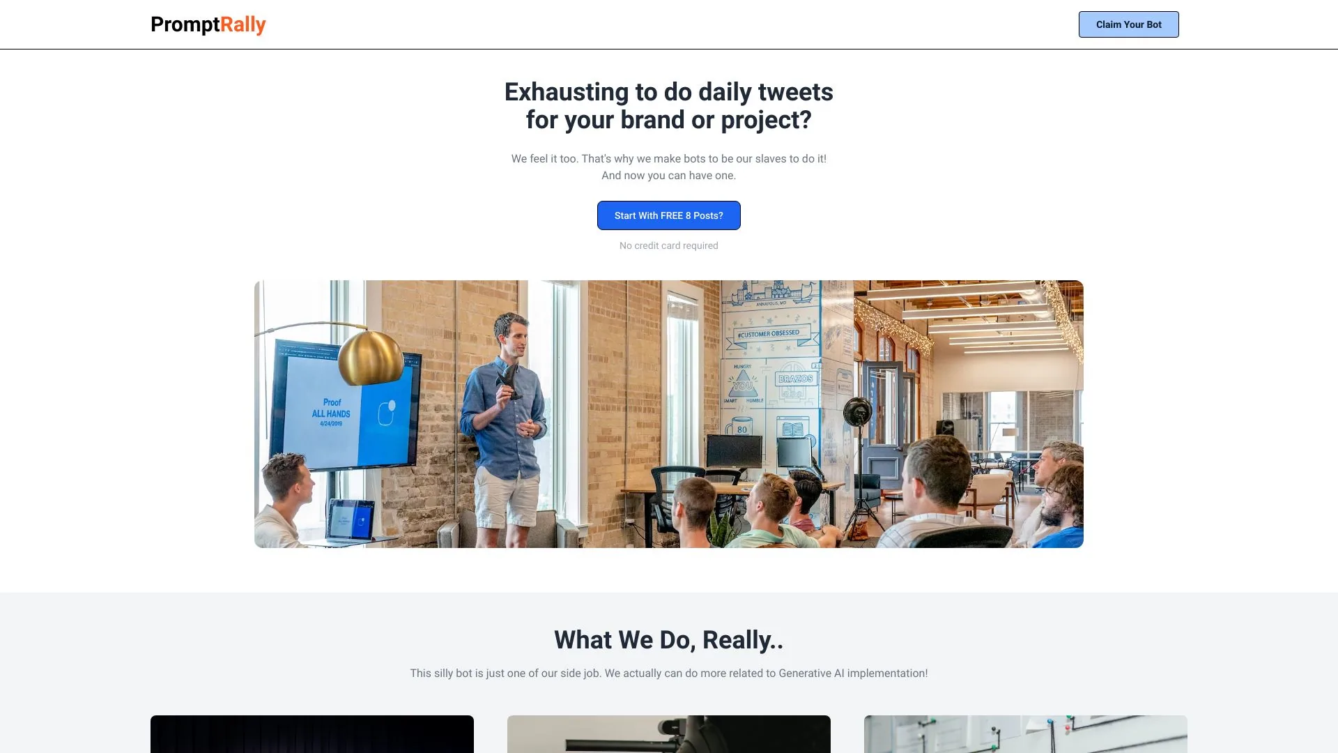 PromptRally screenshot