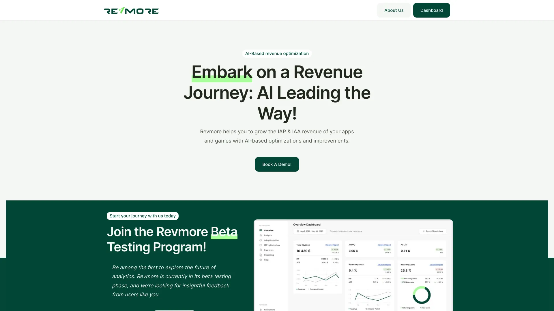 Revmore screenshot