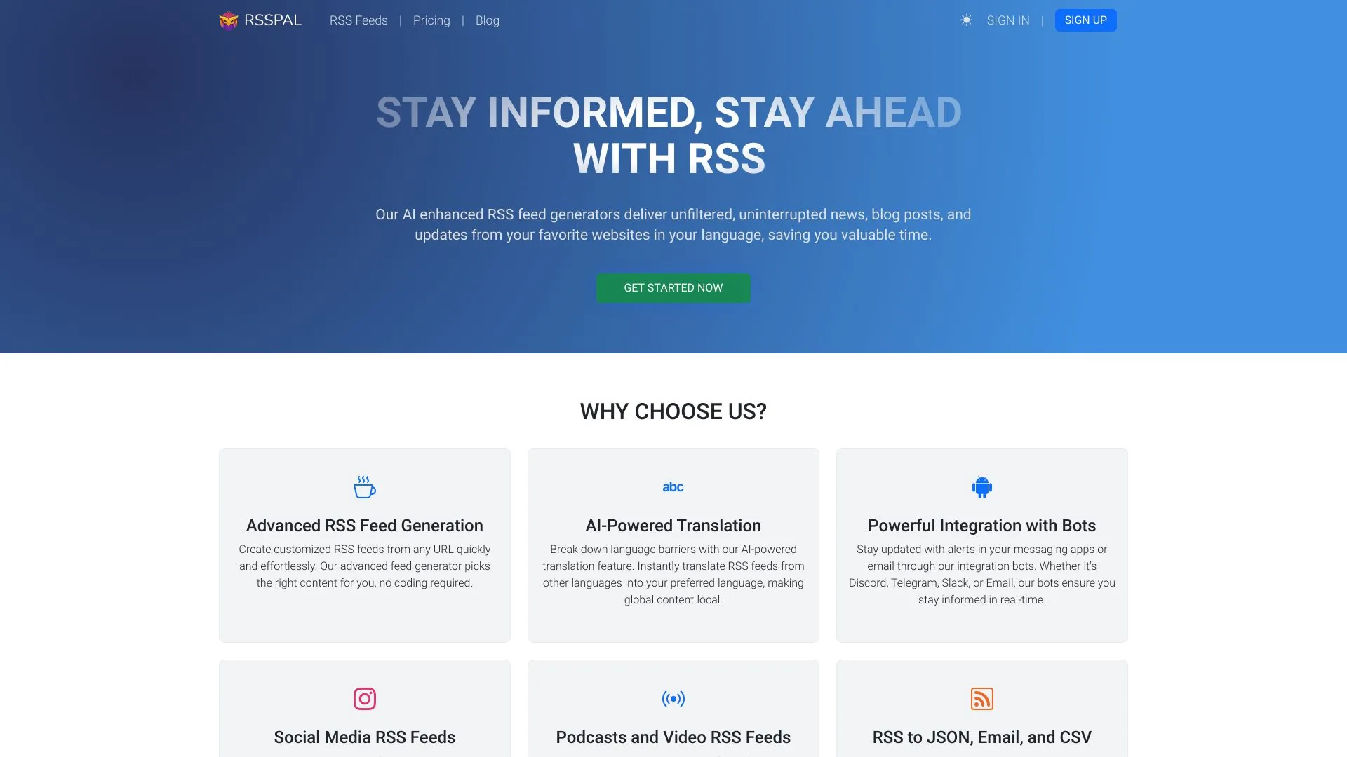 RSSPAL screenshot