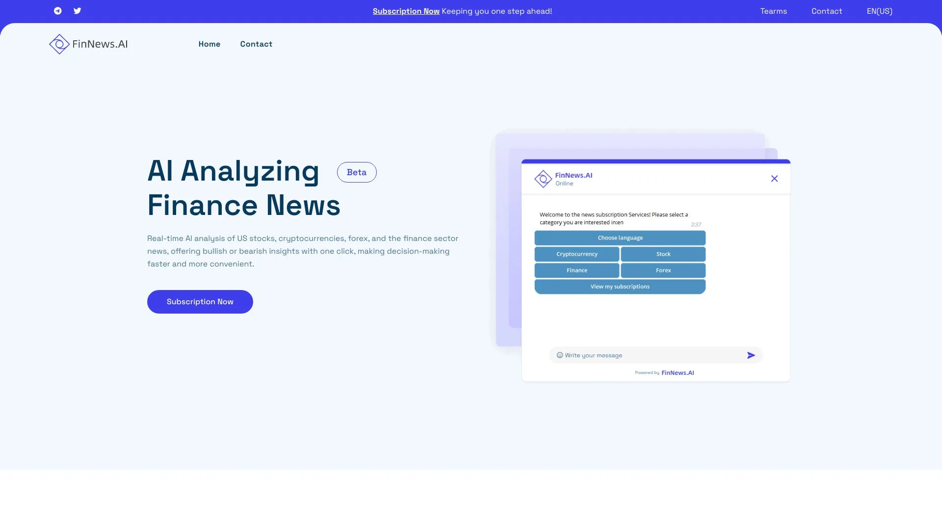 FinNews.AI screenshot