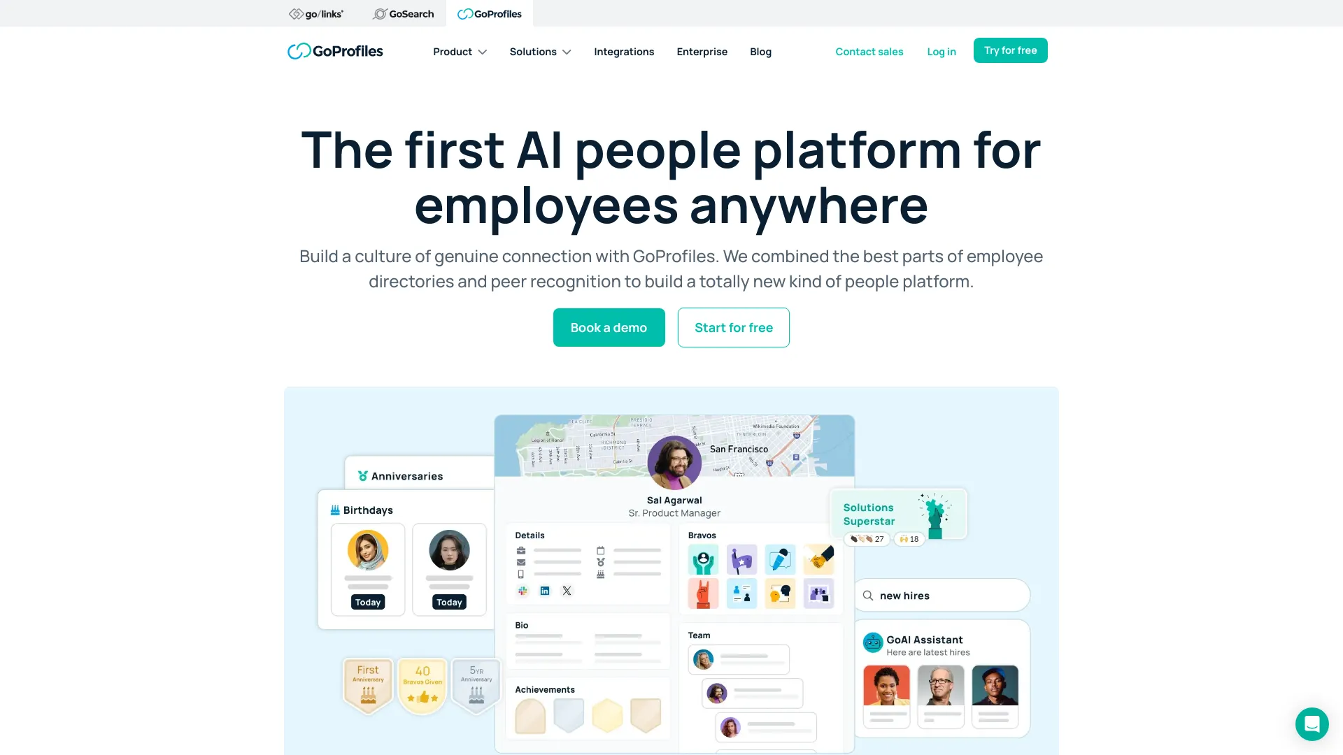 GoProfiles screenshot