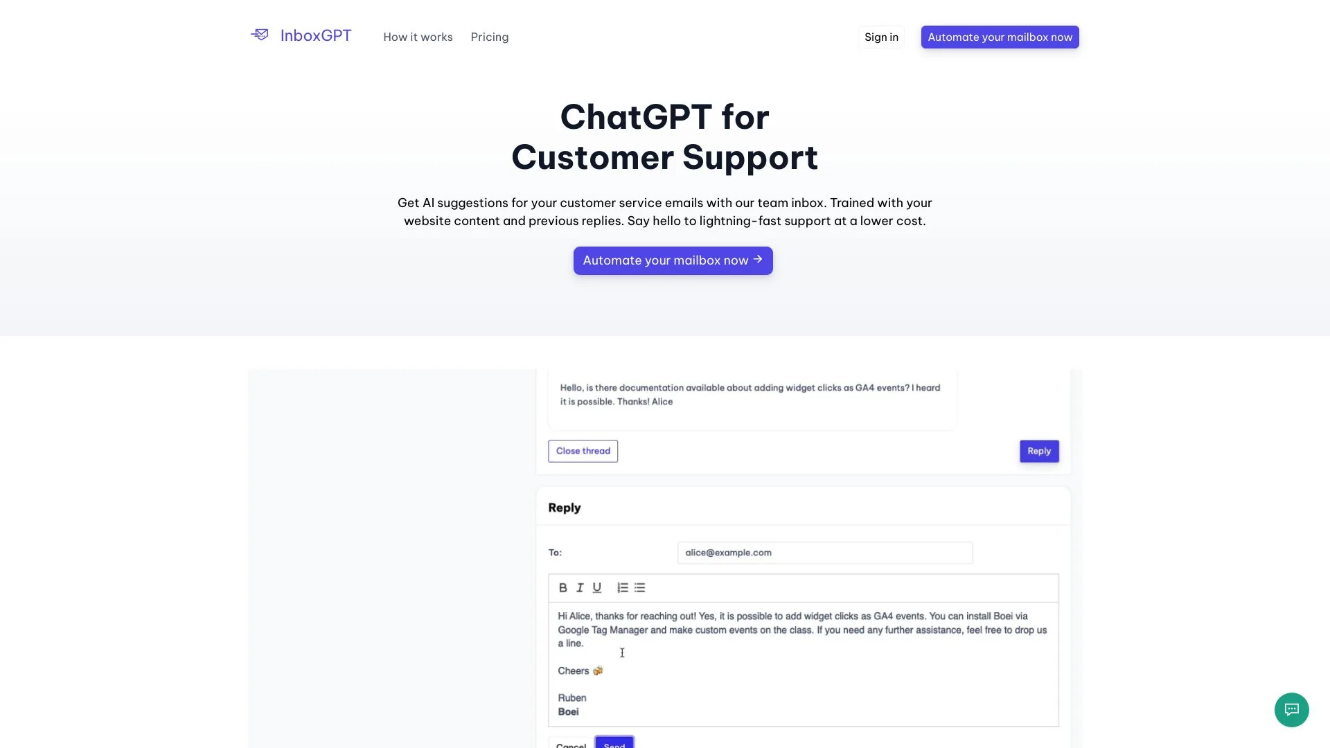 InboxGPT screenshot