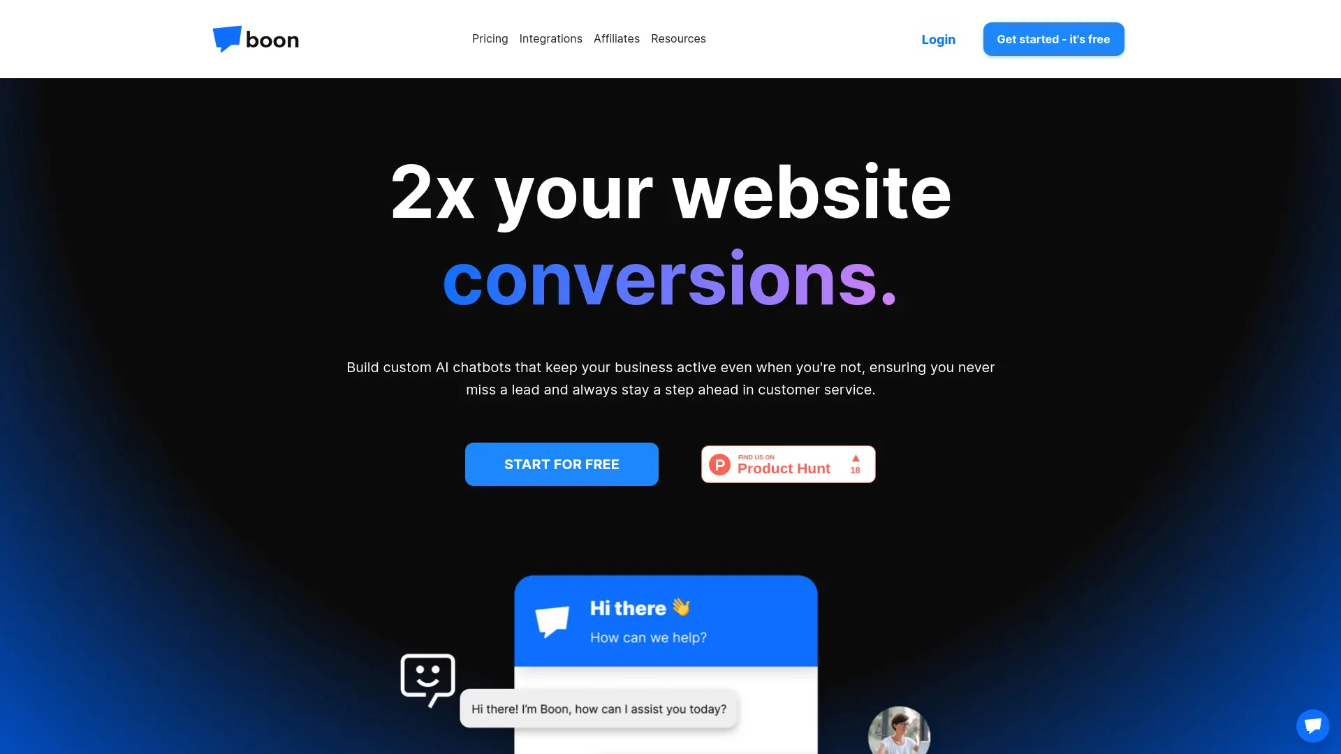 Boon AI Chatbot screenshot