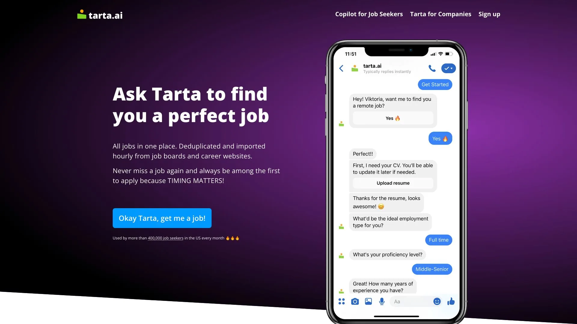 Tarta screenshot