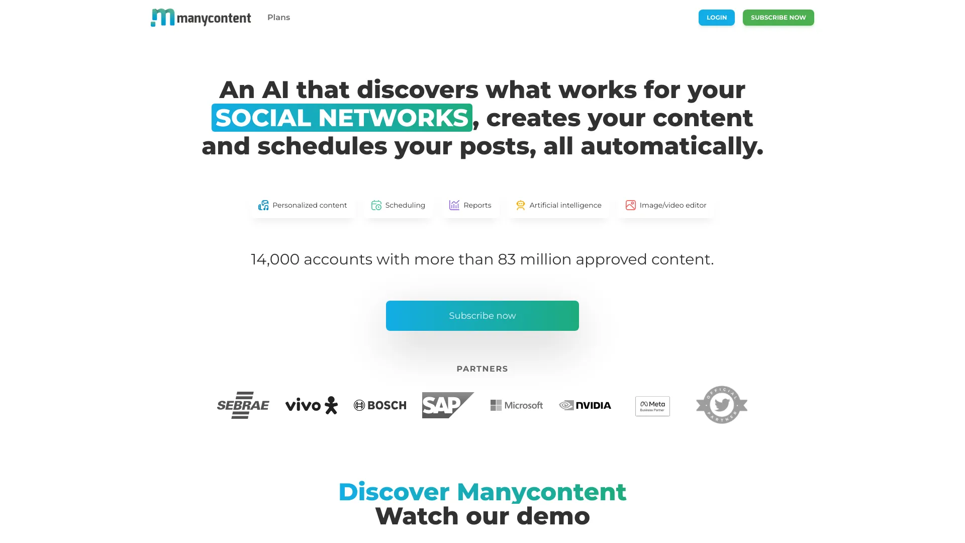 Manycontent screenshot