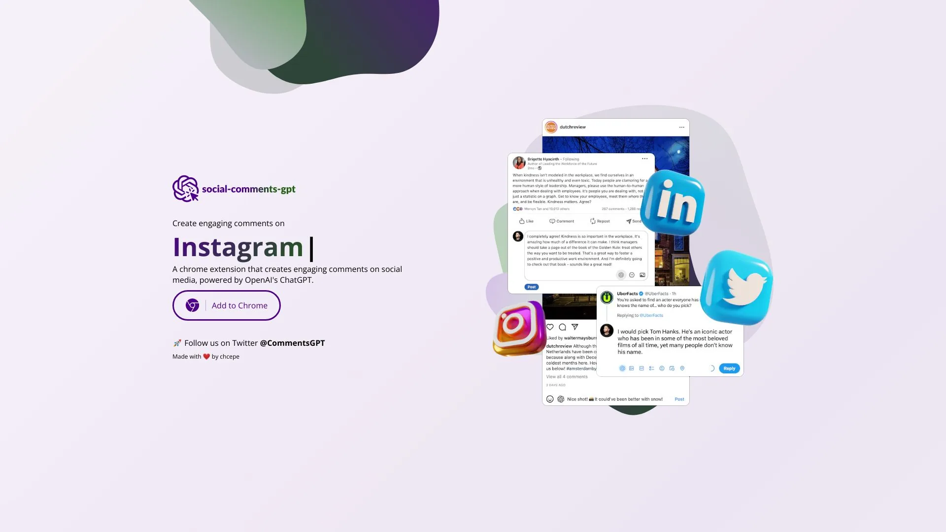 Social Comments GPT screenshot