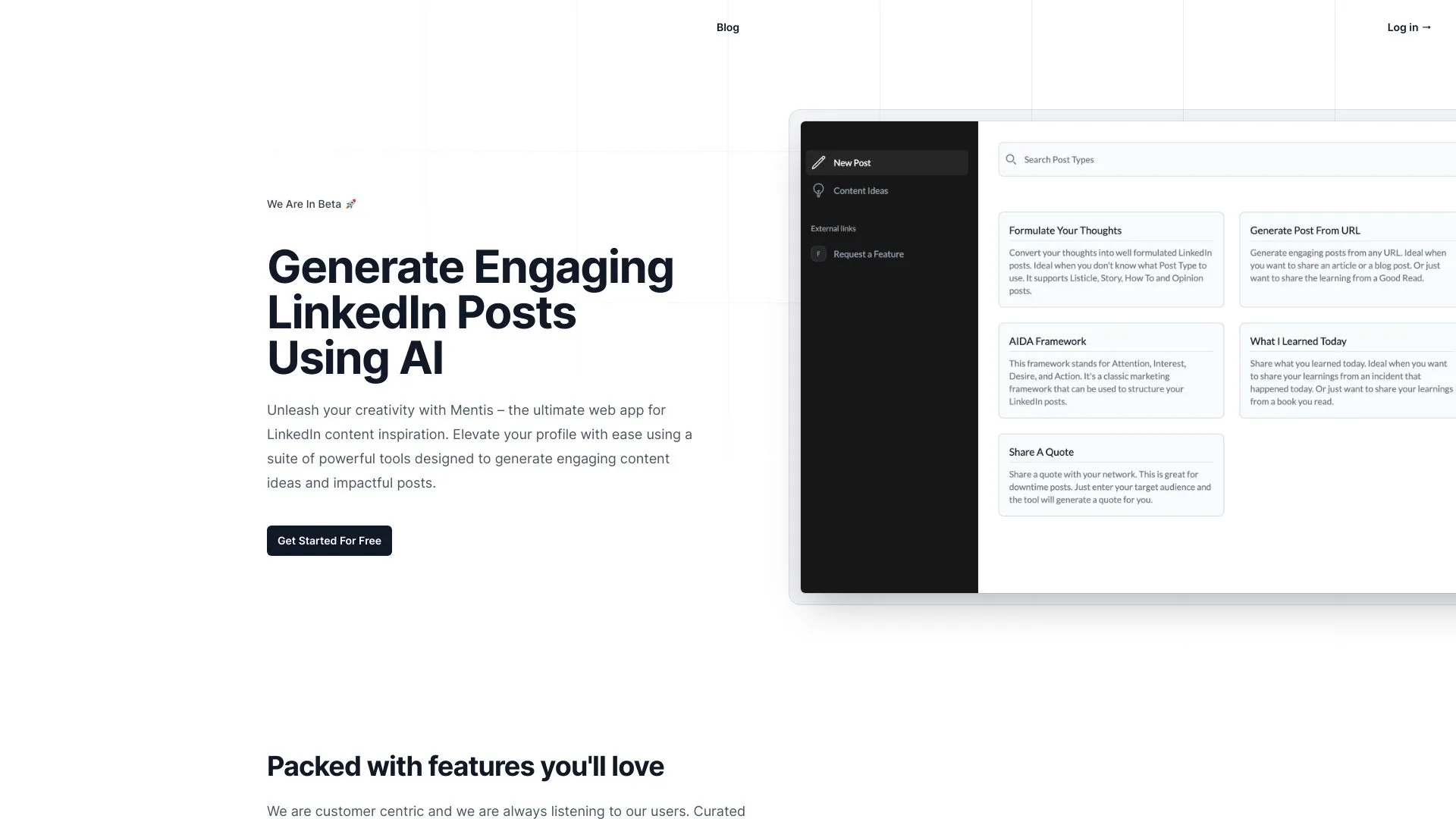 Mentis screenshot