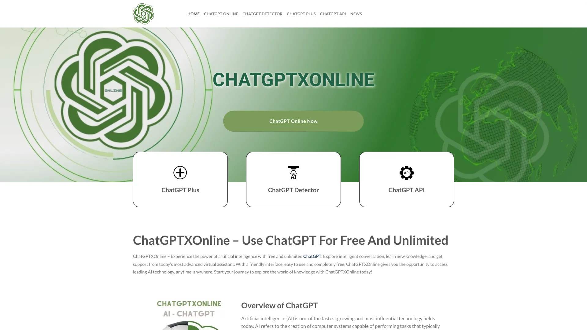 ChatGPT Online screenshot