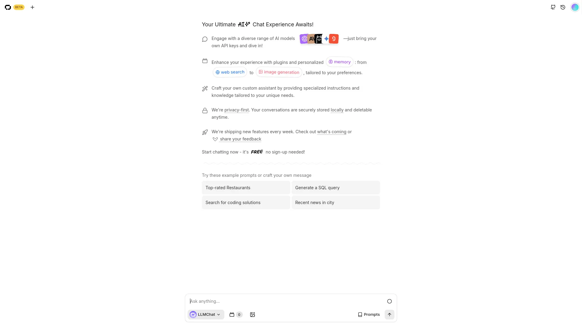 LLMChat screenshot