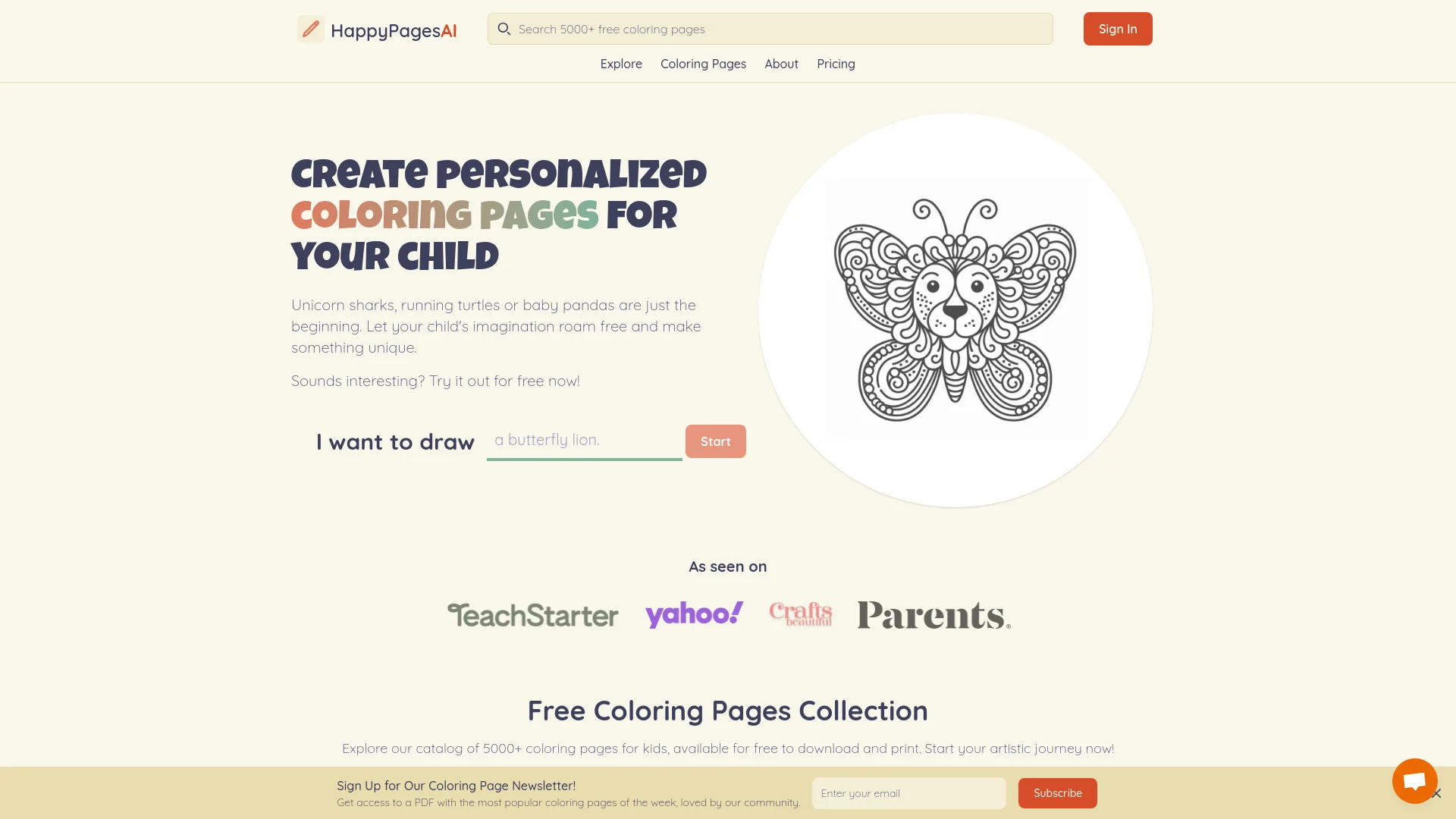 HappyPagesAI screenshot