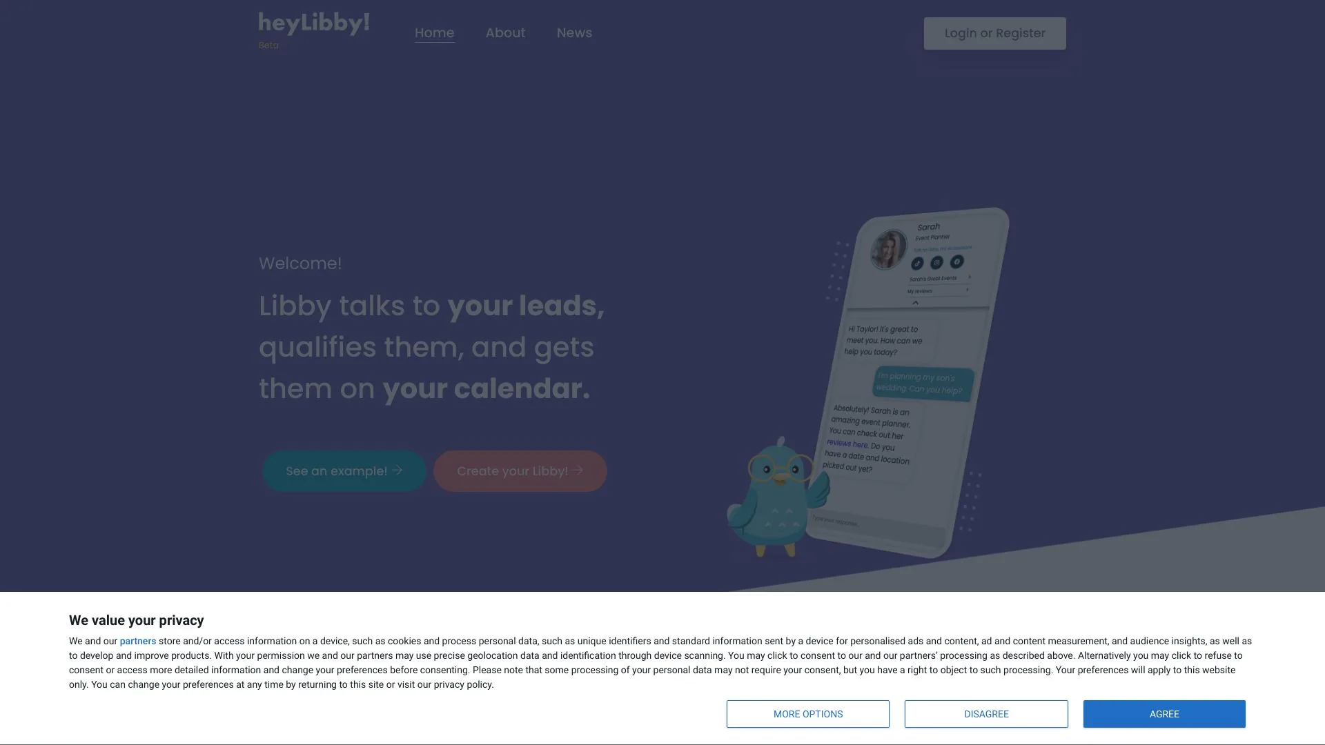 HeyLibby.ai screenshot