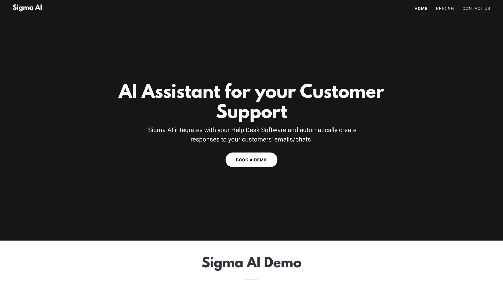 Sigma AI screenshot