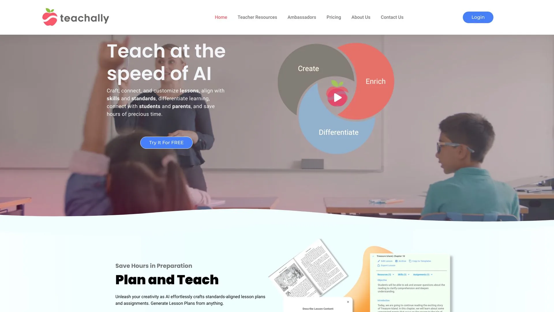 Teachally screenshot