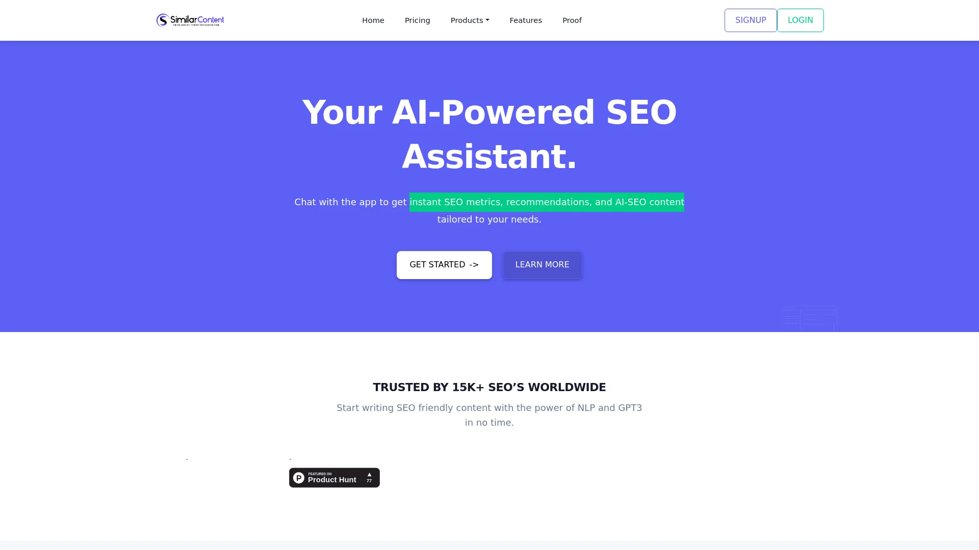 Onpage.ai screenshot