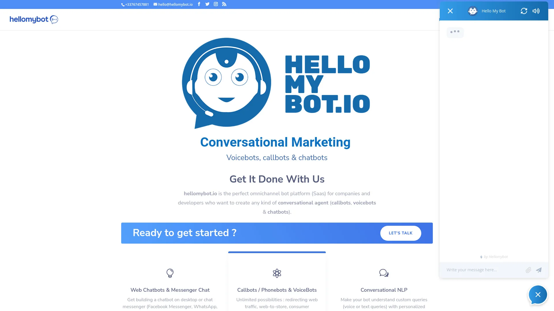 hellomybot.io screenshot
