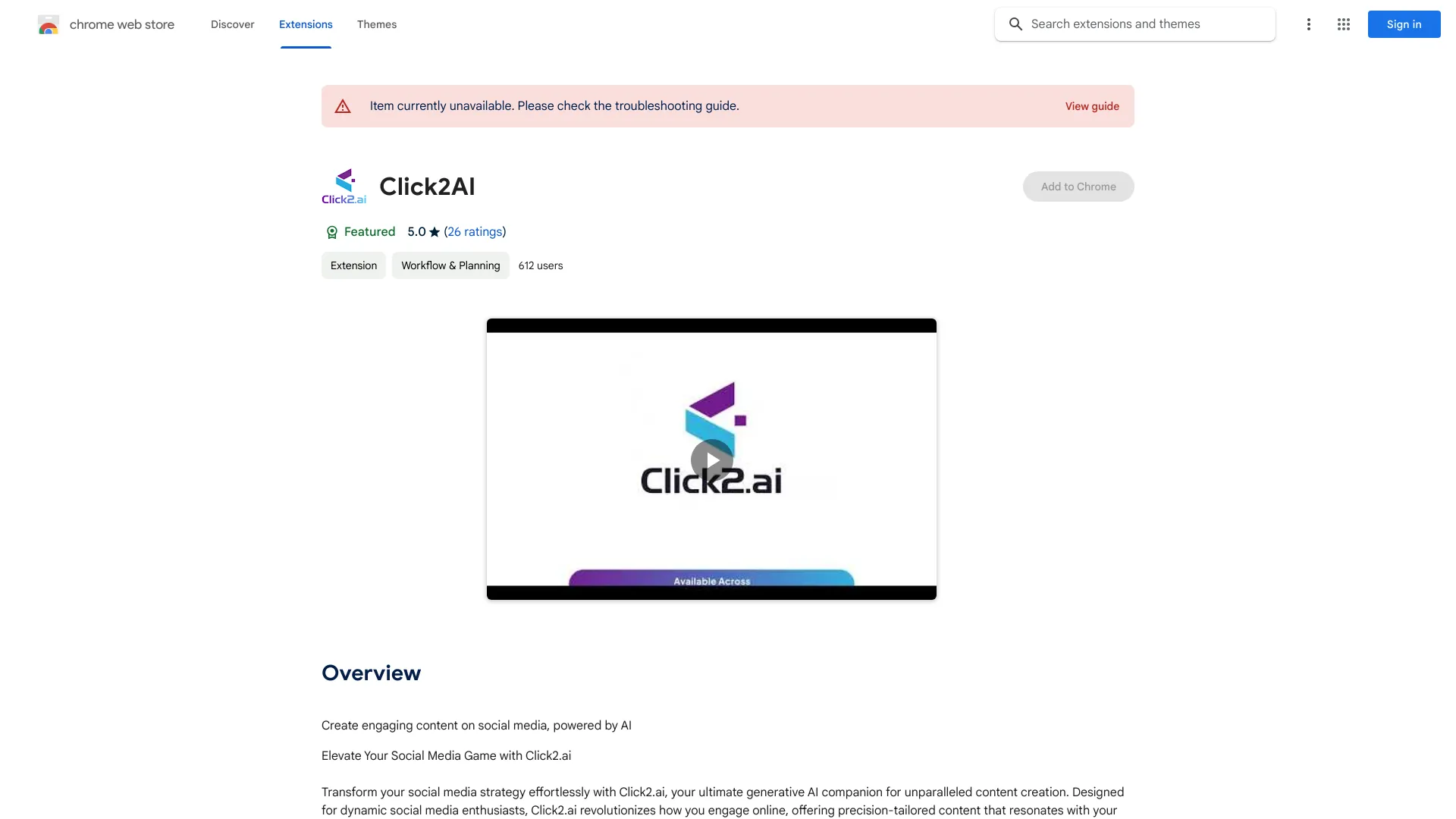 Click2.ai screenshot