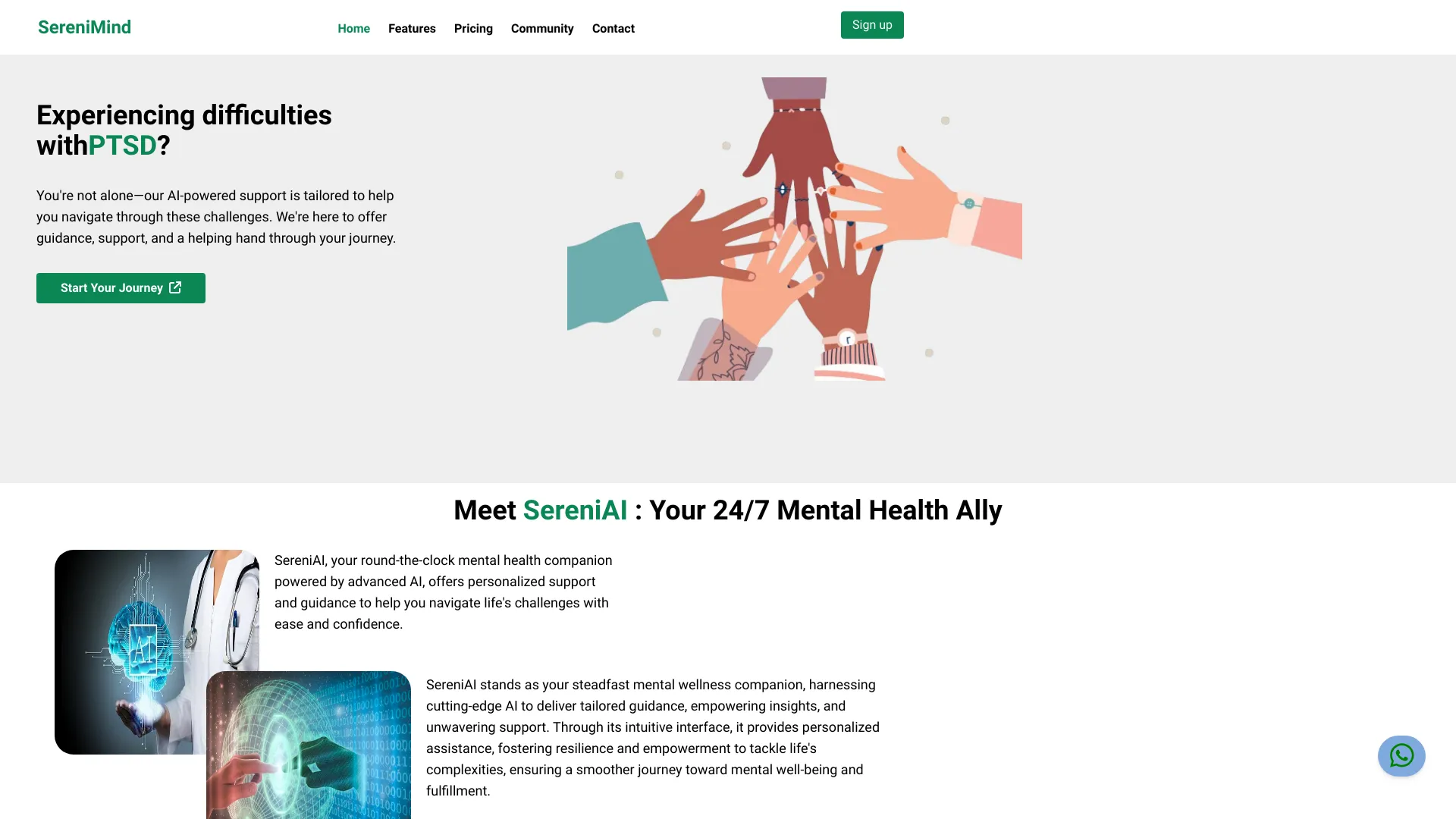 SereniMind screenshot