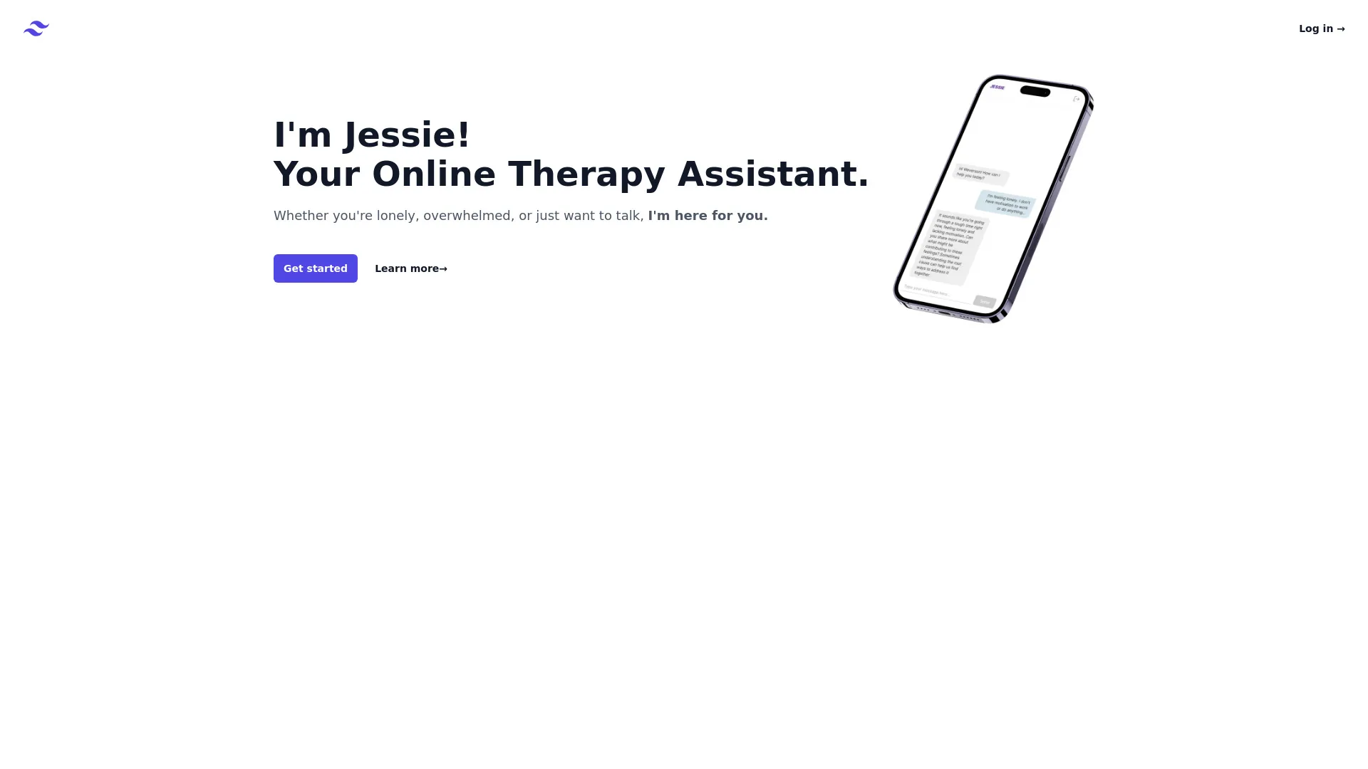 Jessie Therapist AI screenshot
