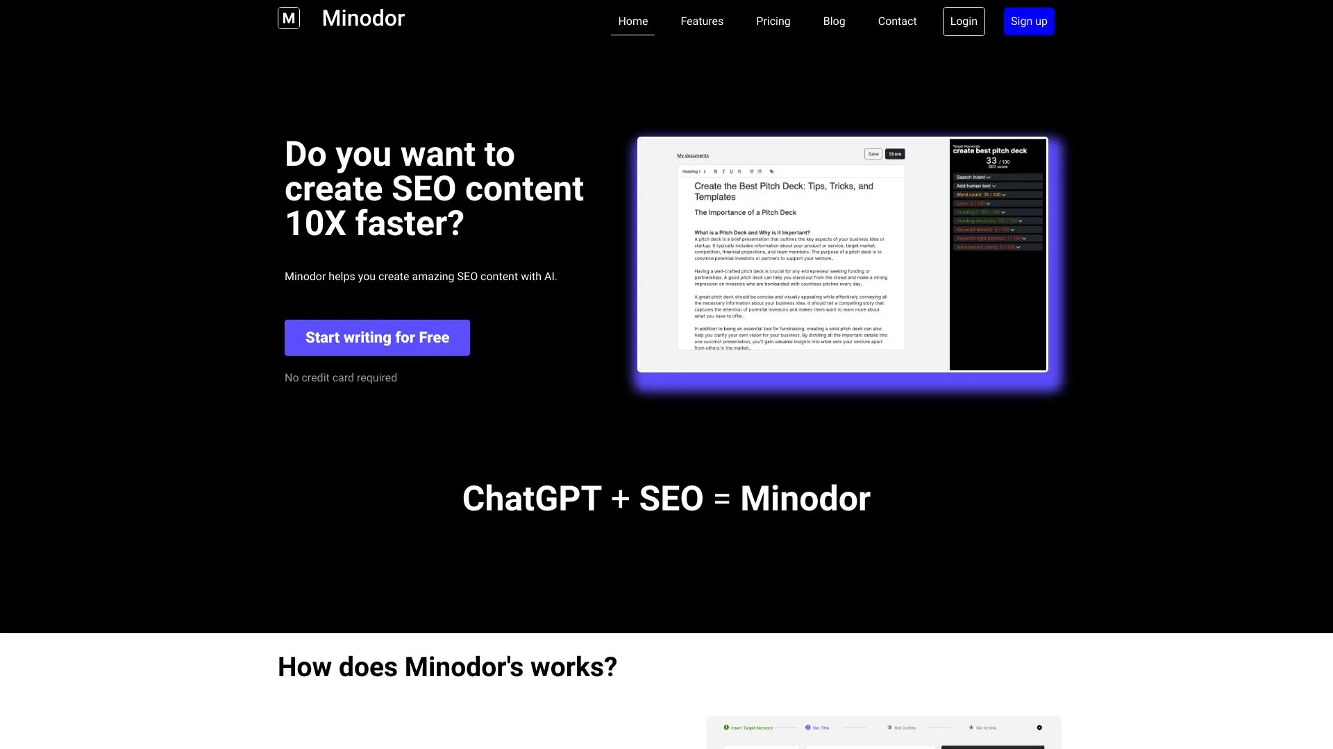 Minodor screenshot