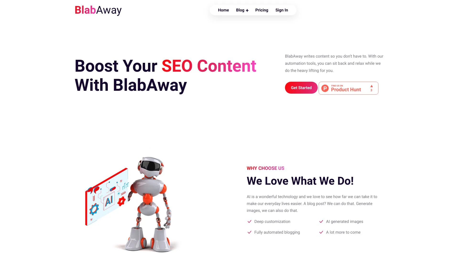 BlabAway screenshot