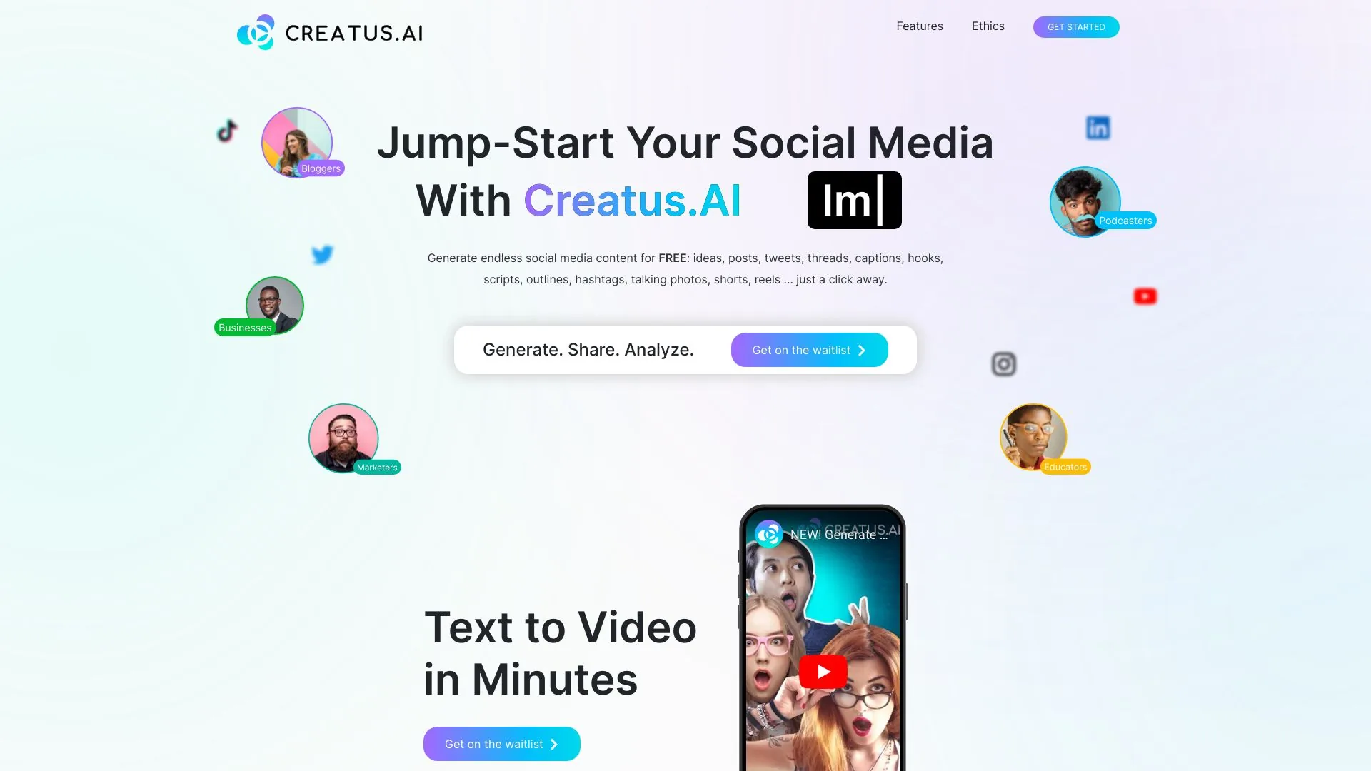 Creatus.AI screenshot