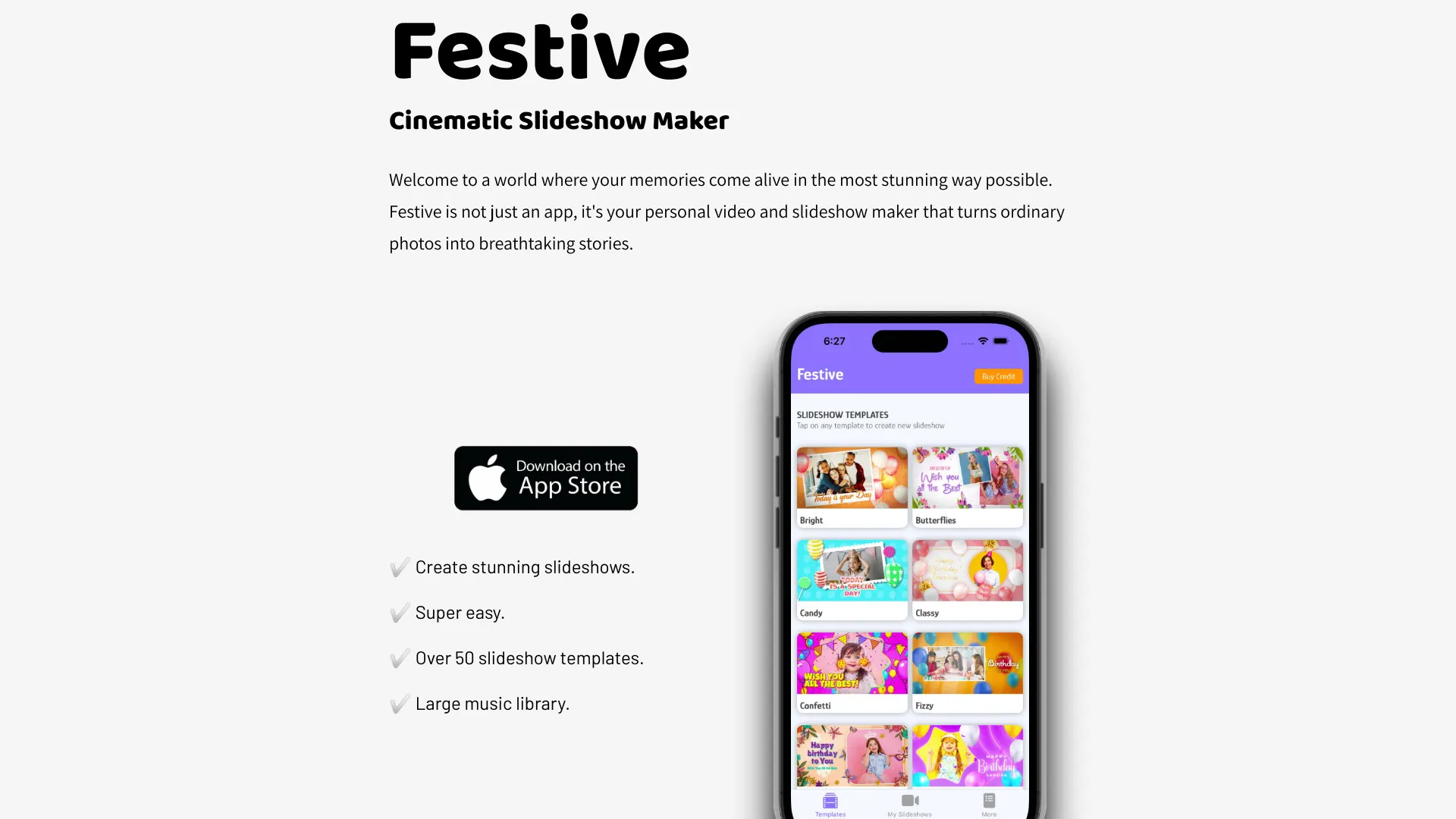 Festive Slideshow Maker screenshot