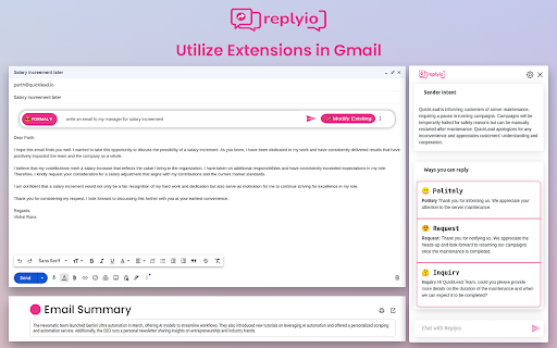 Replyio.com screenshot