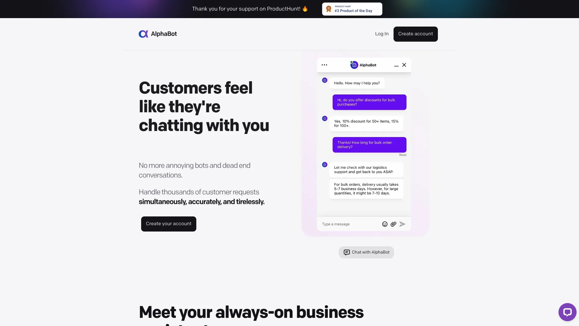 AlphaBot screenshot