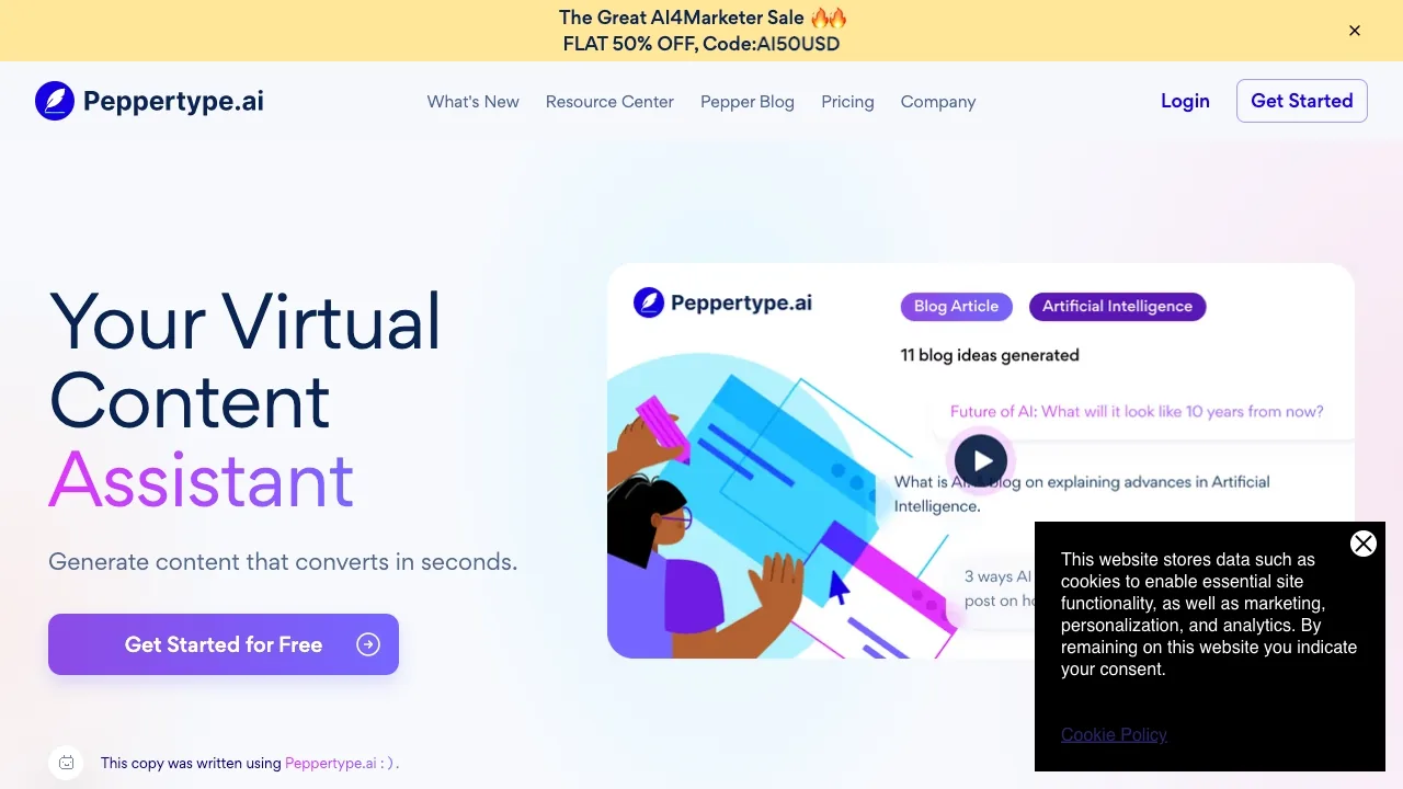 Peppertype.ai screenshot