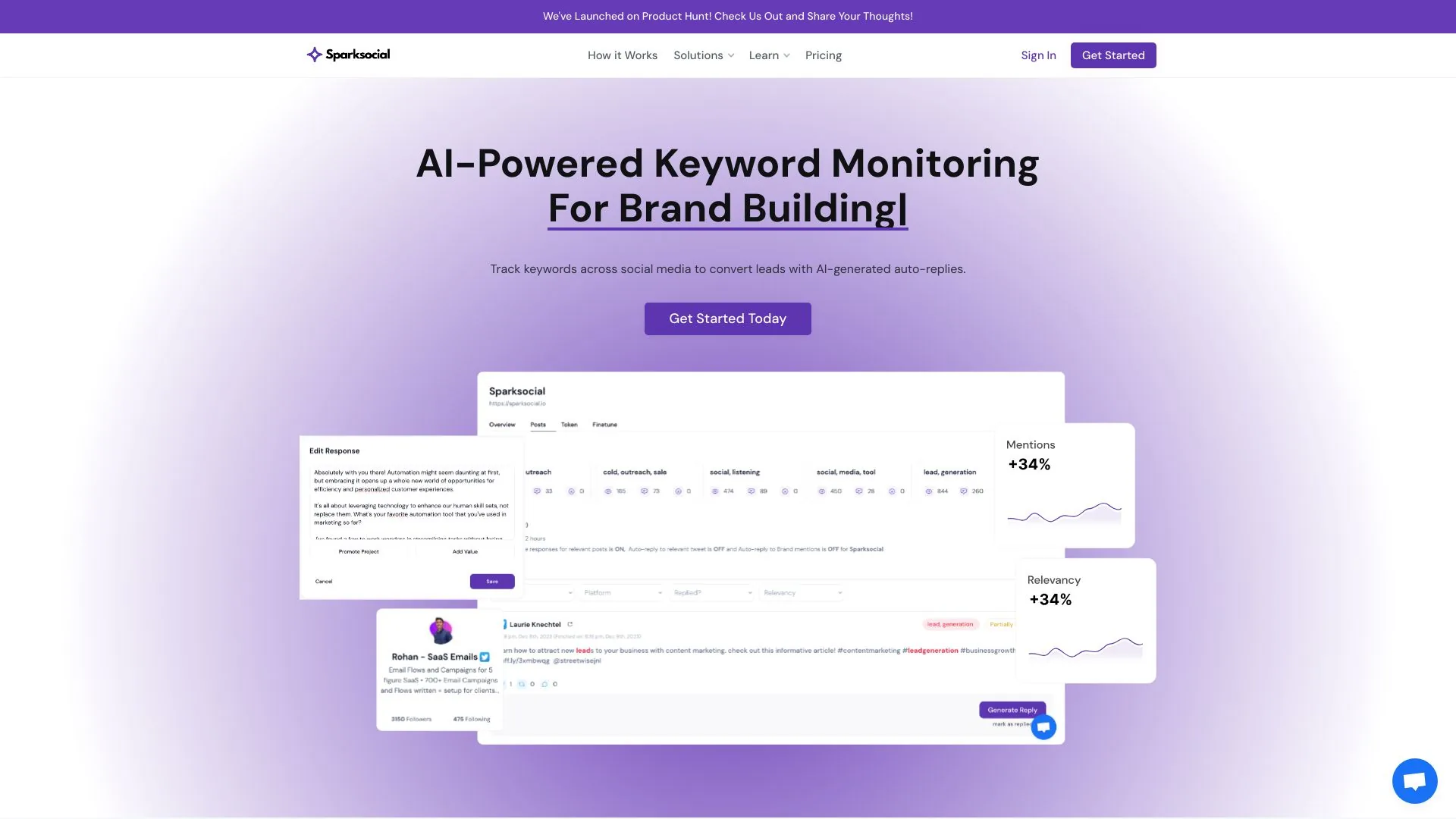 Sparksocial screenshot