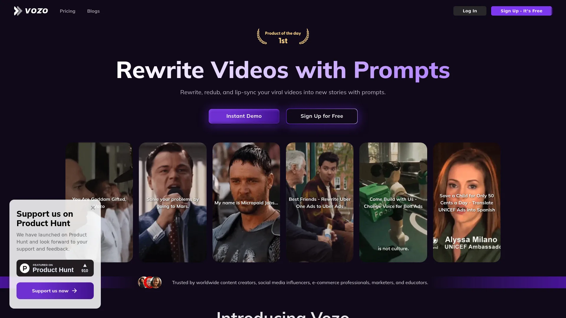 Vozo - AI Video Generator screenshot